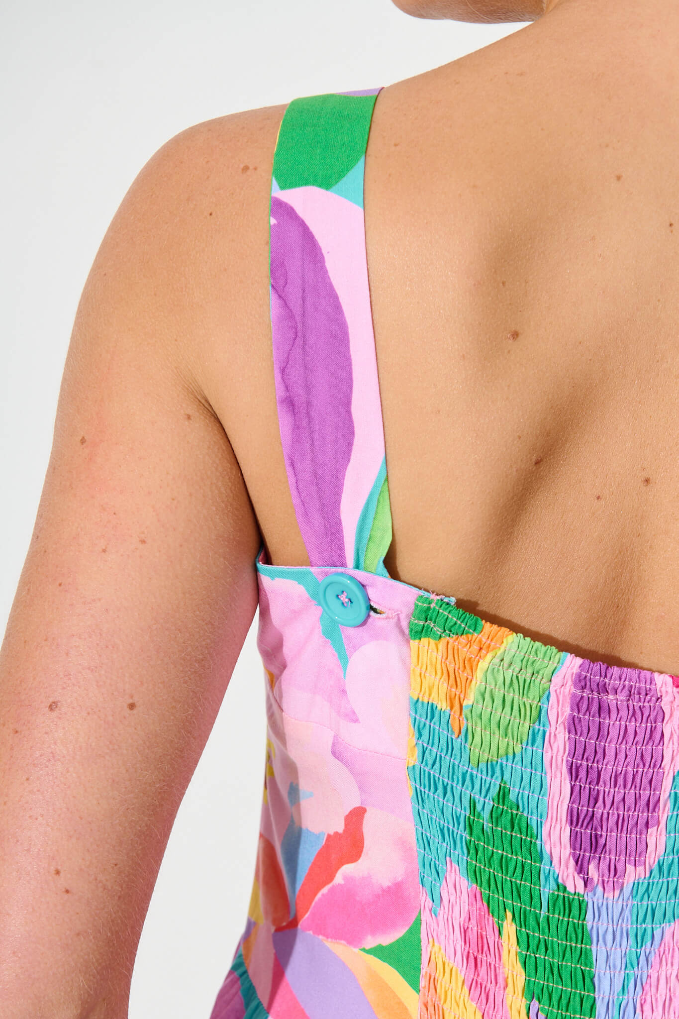 My World Midi Dress in Multi Print