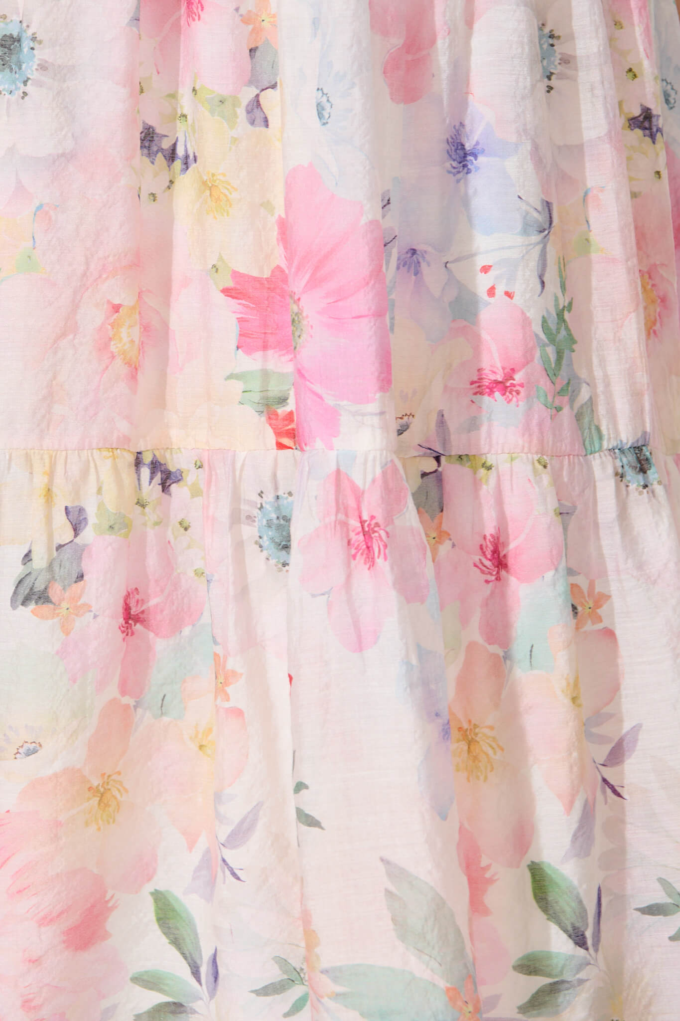 Baltimore Midi Dress in Pastel Watercolour Floral