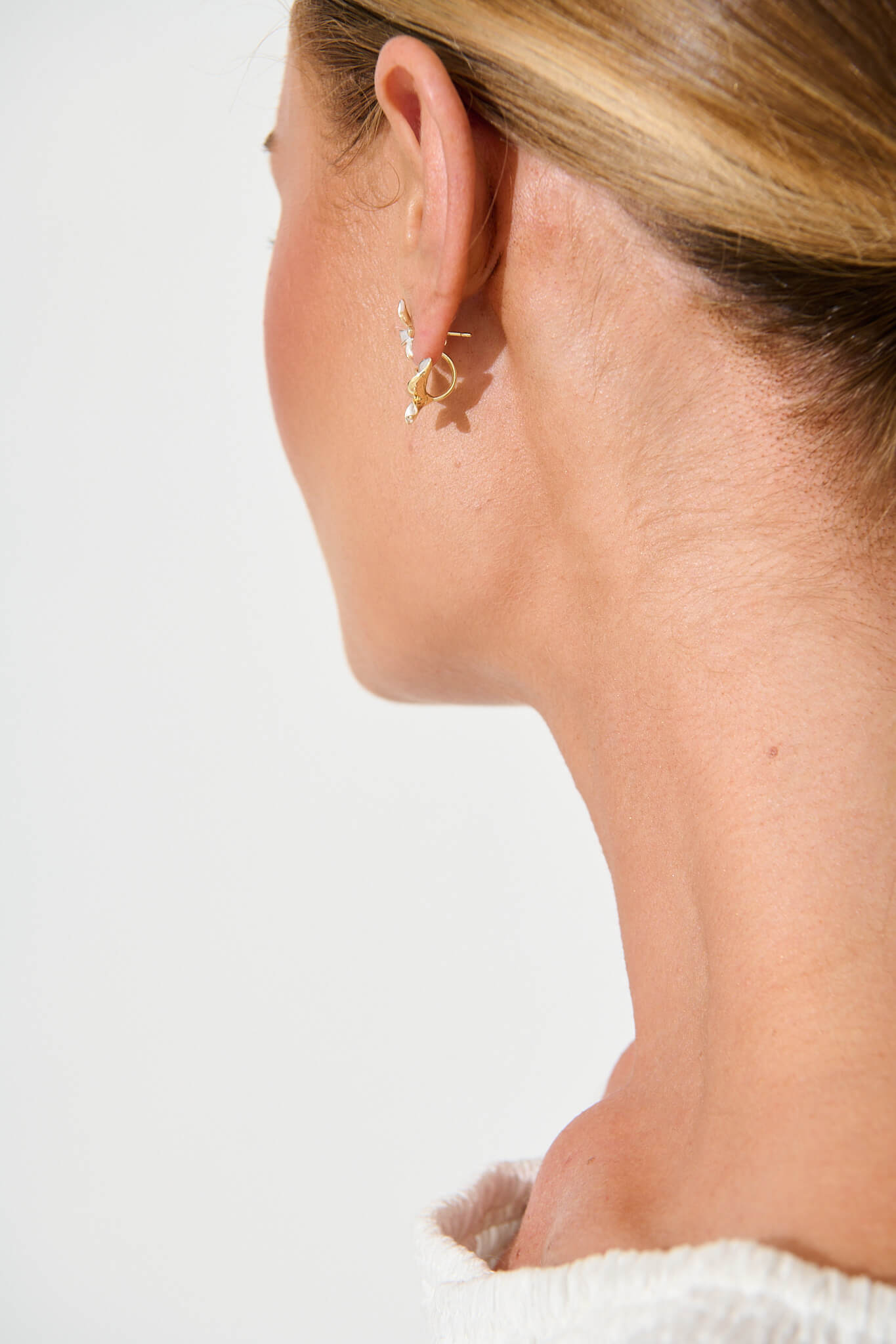 Ziva Ear Jacket in Pearlescent Butterflies