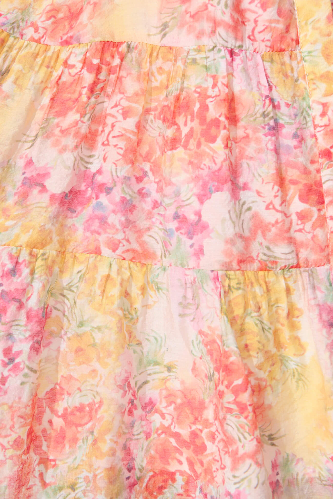 Charlita Dress in Lemon and Orange Floral