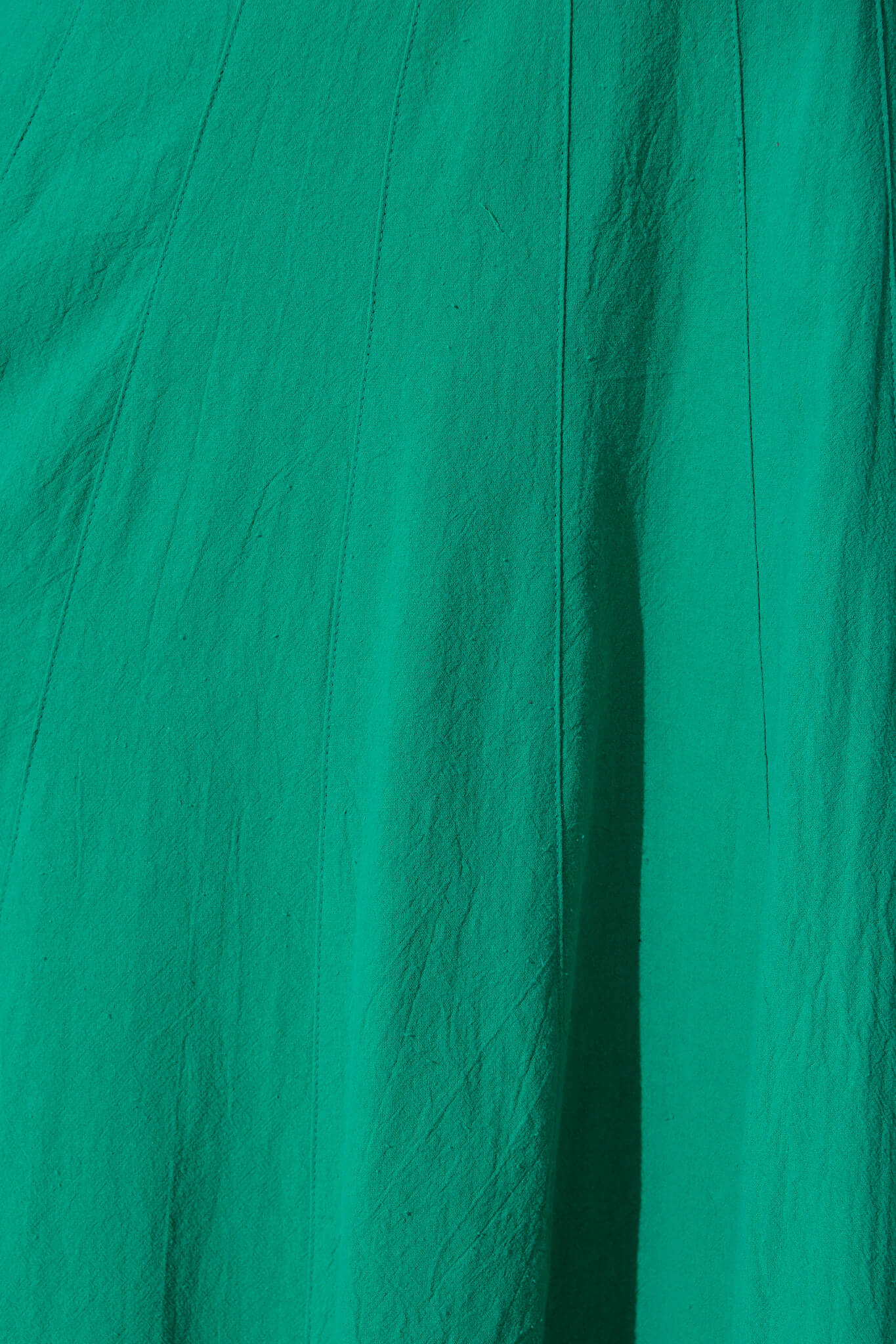 Shaima Midi Sundress in Green Cotton