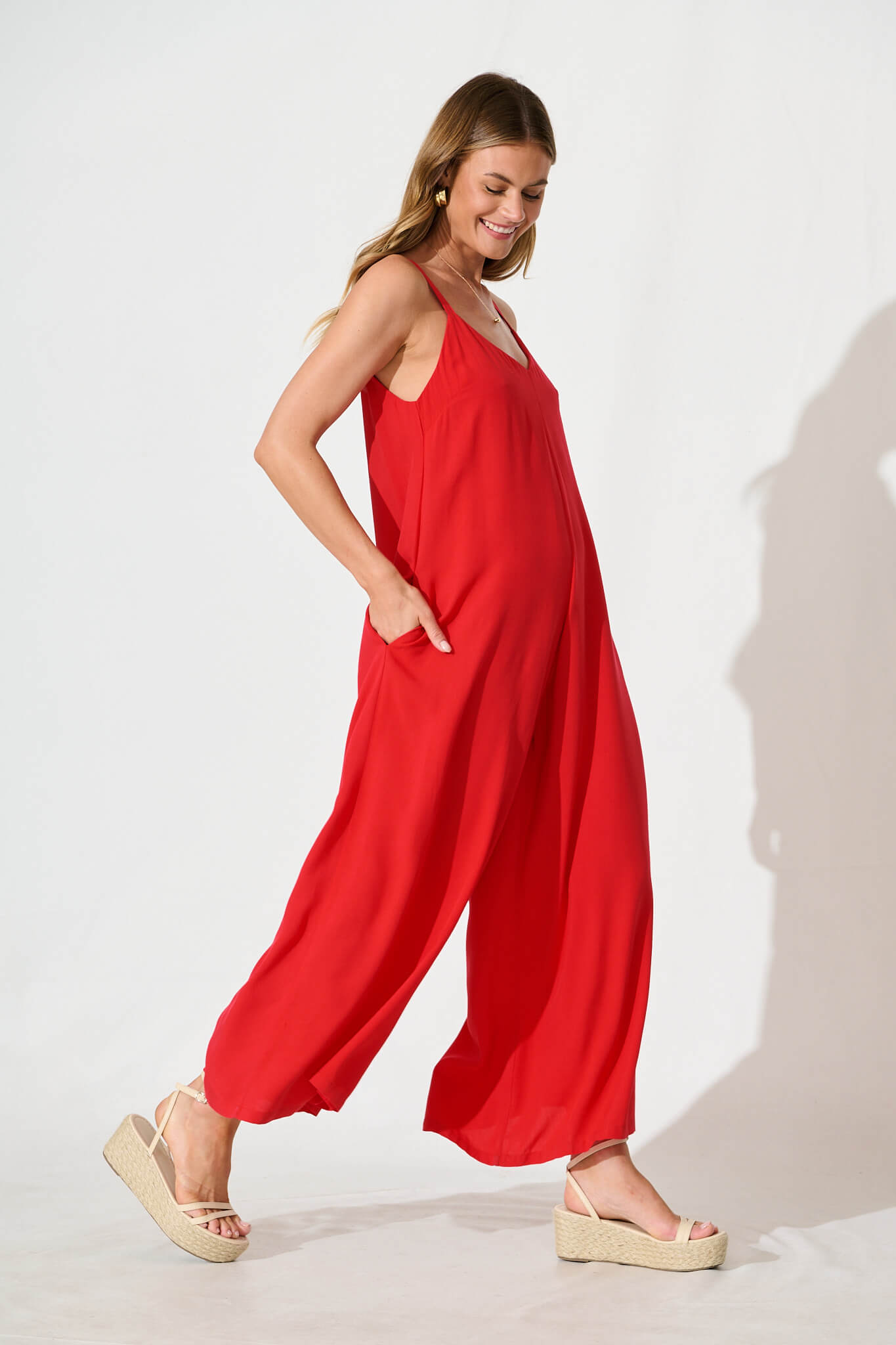 Belfast Jumpsuit In Red