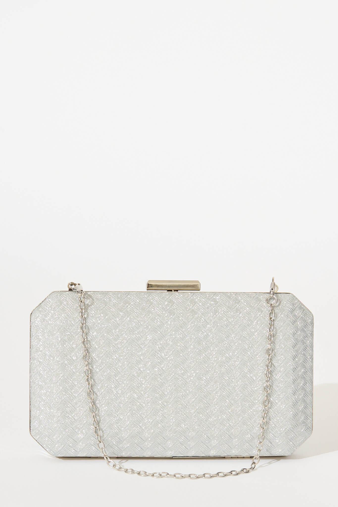 Fabianne Clutch Bag in Silver