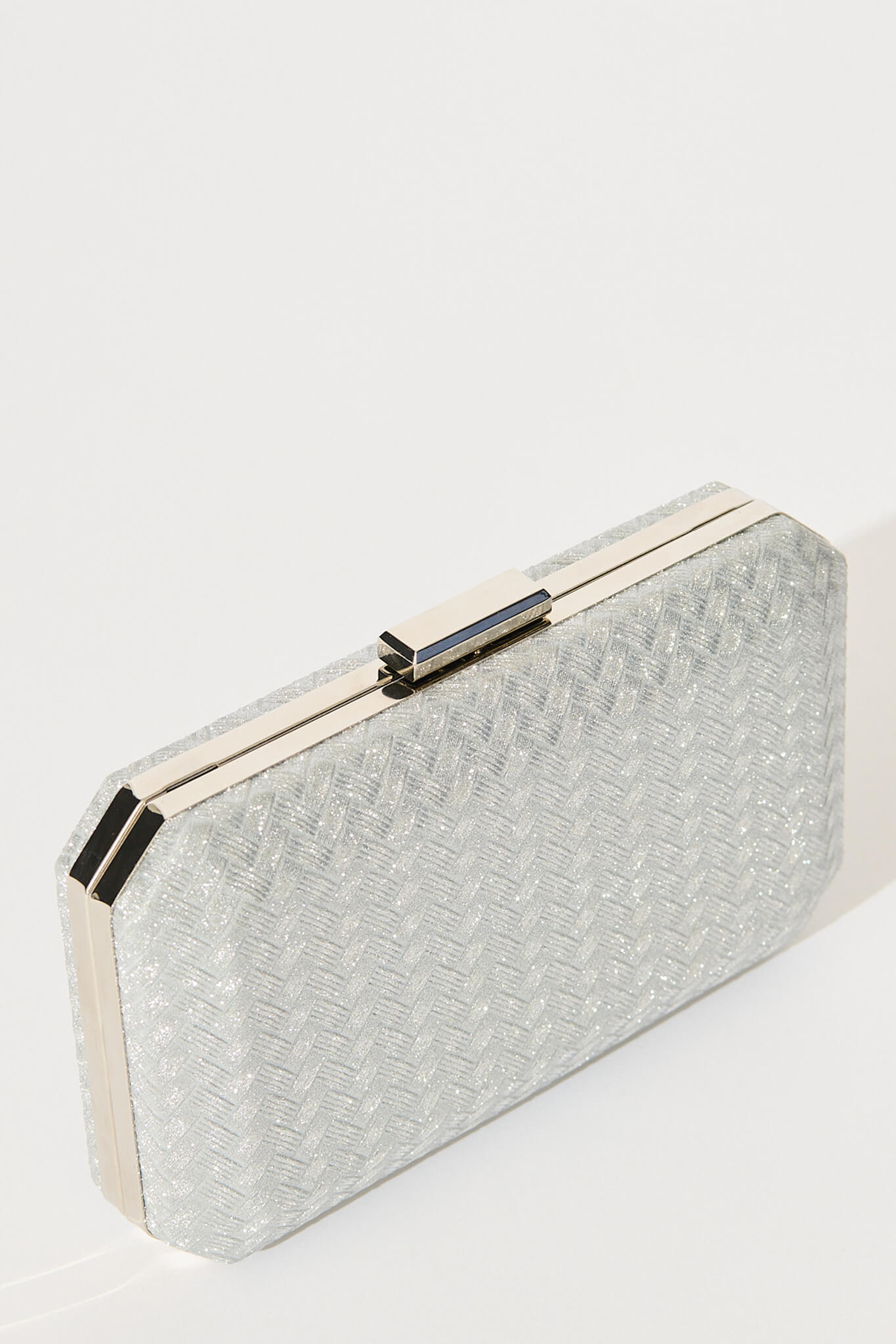Fabianne Clutch Bag in Silver