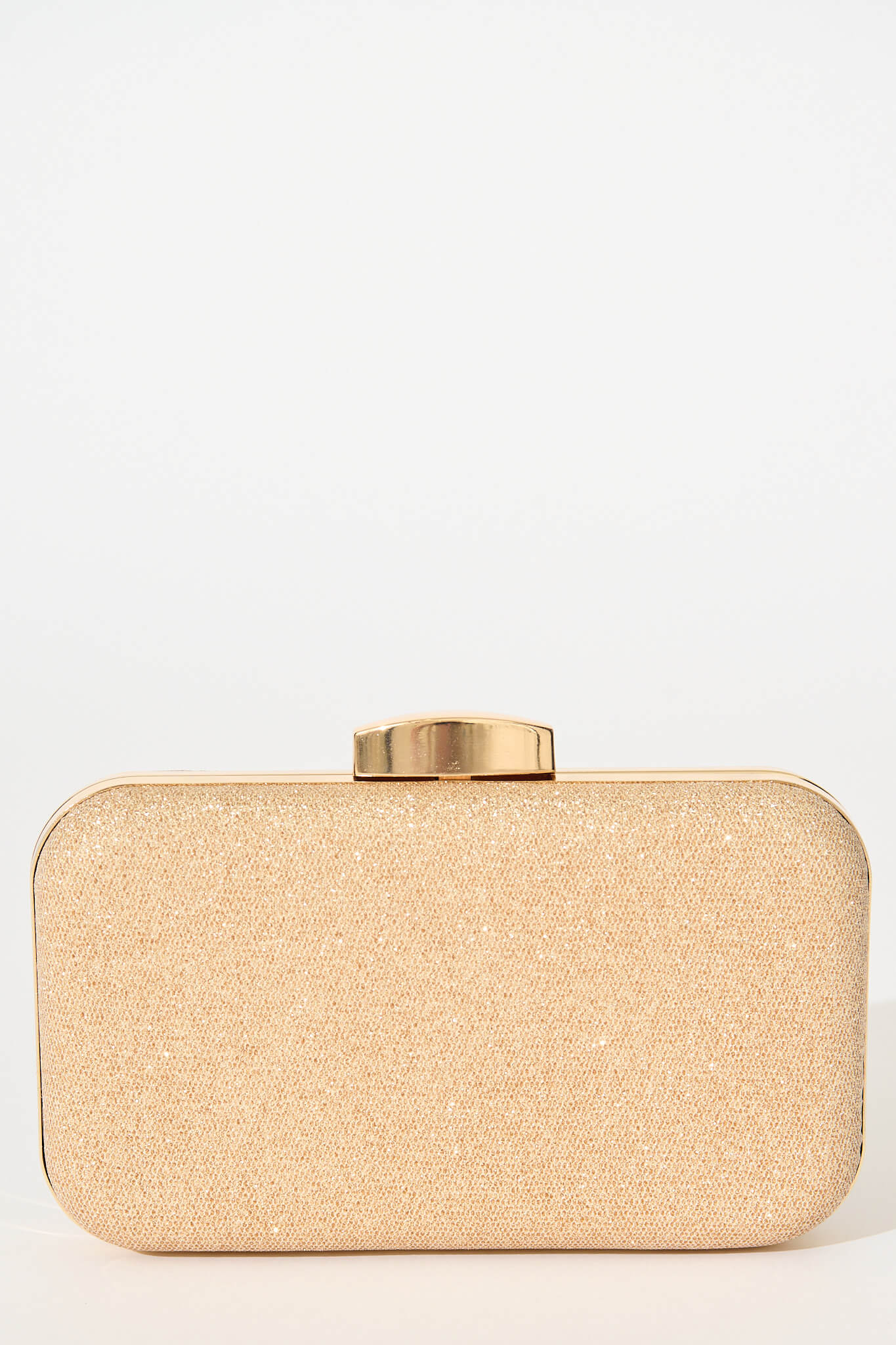 Mayenne Clutch Bag in Gold 3D Rosette