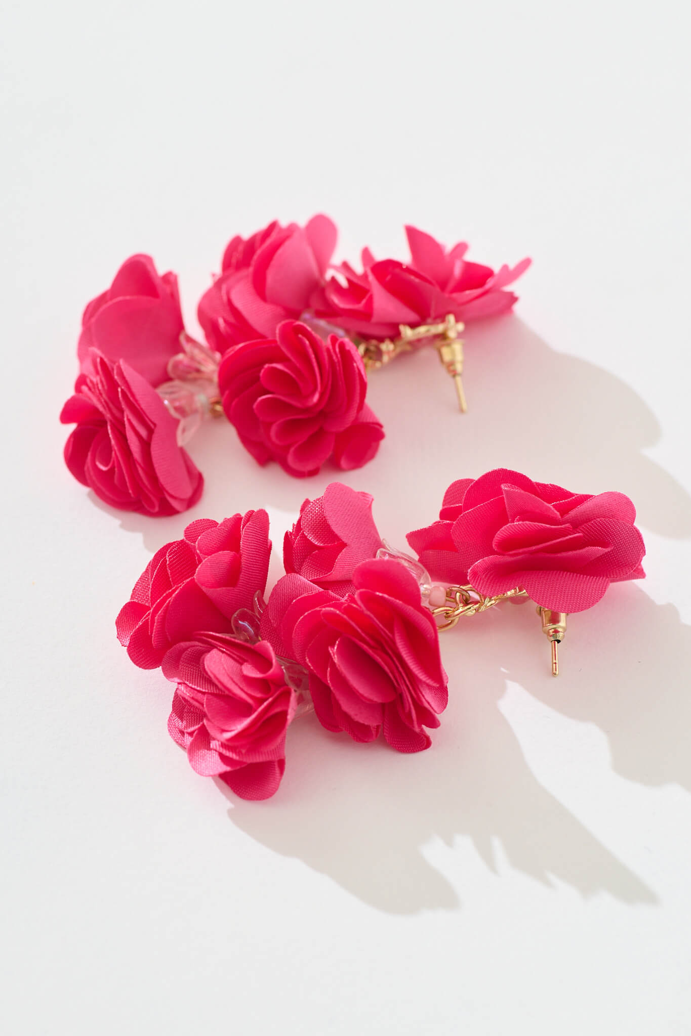 Niana Drop Earrings in Pink Floral
