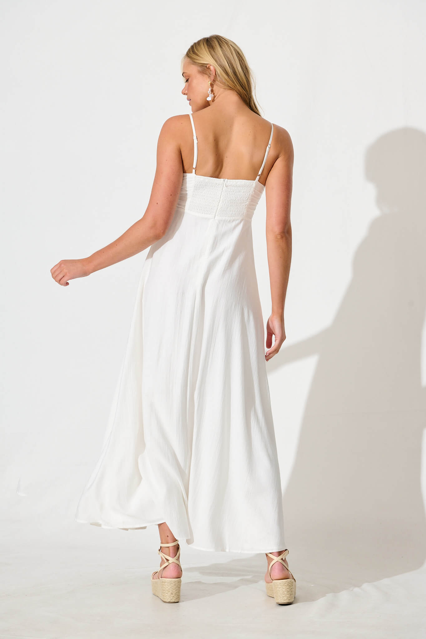 Alvera Maxi Sundress in White