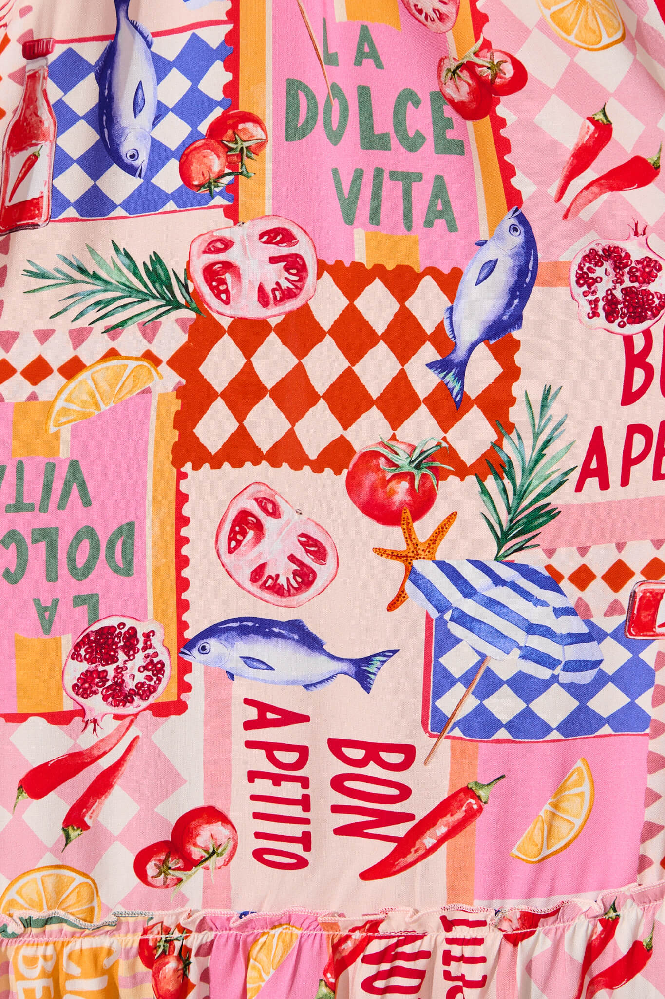 Coverdale Maxi Dress In Multi Conversational Print