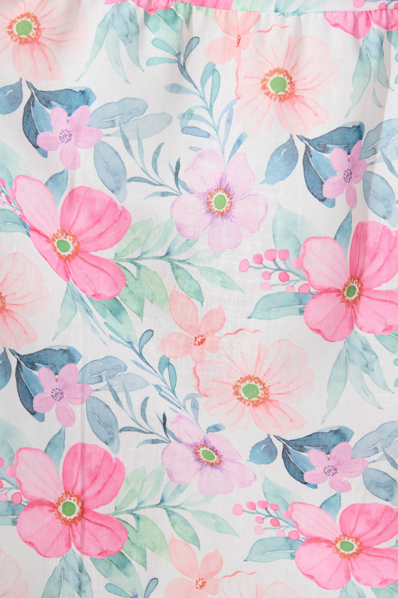 Stargazer Midi Dress in Multi Pink Floral Cotton Blend