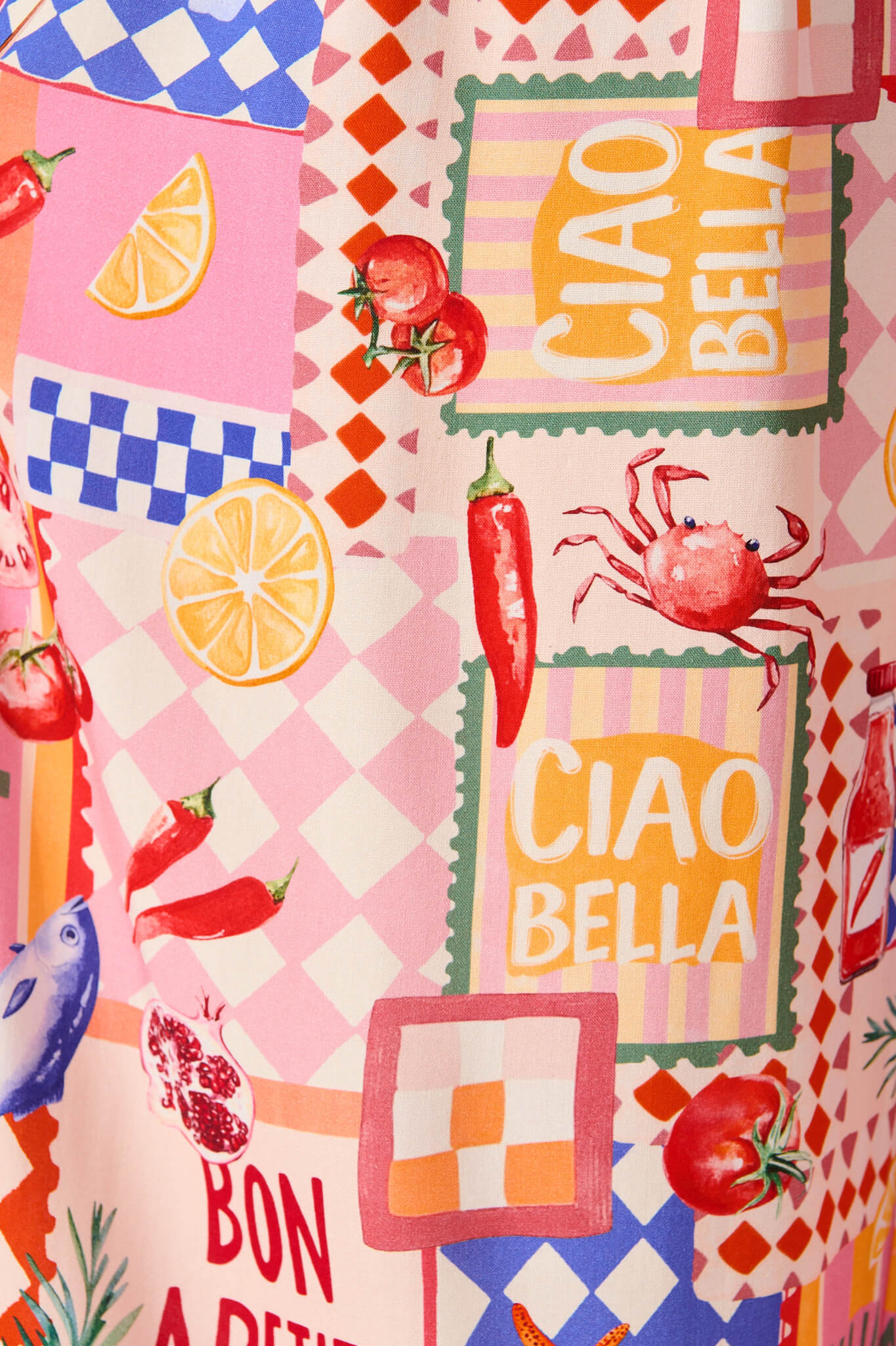 Gilligan Pant In Multi Conversational Print