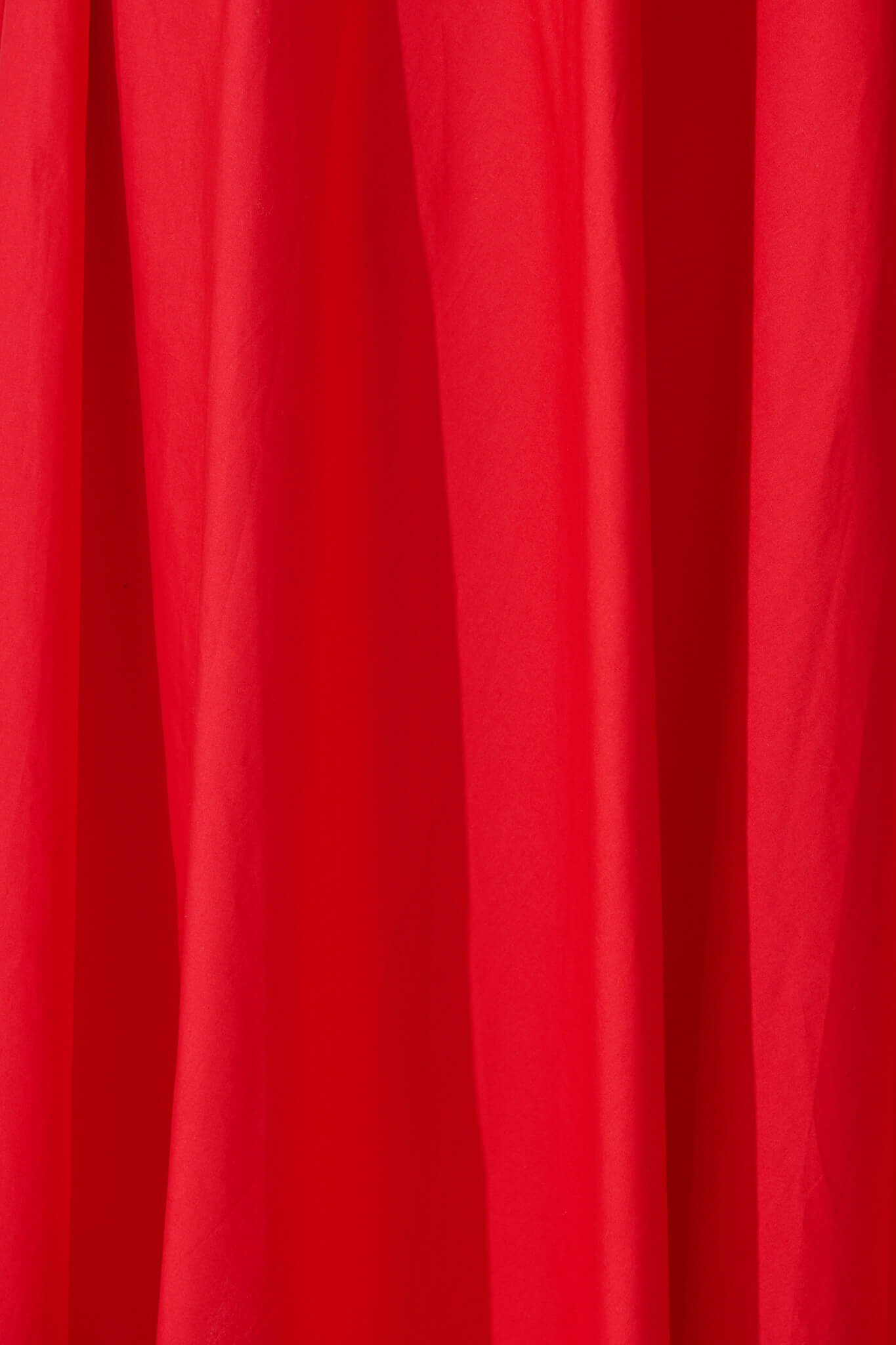 Ivy Midi Skirt In Red Cotton