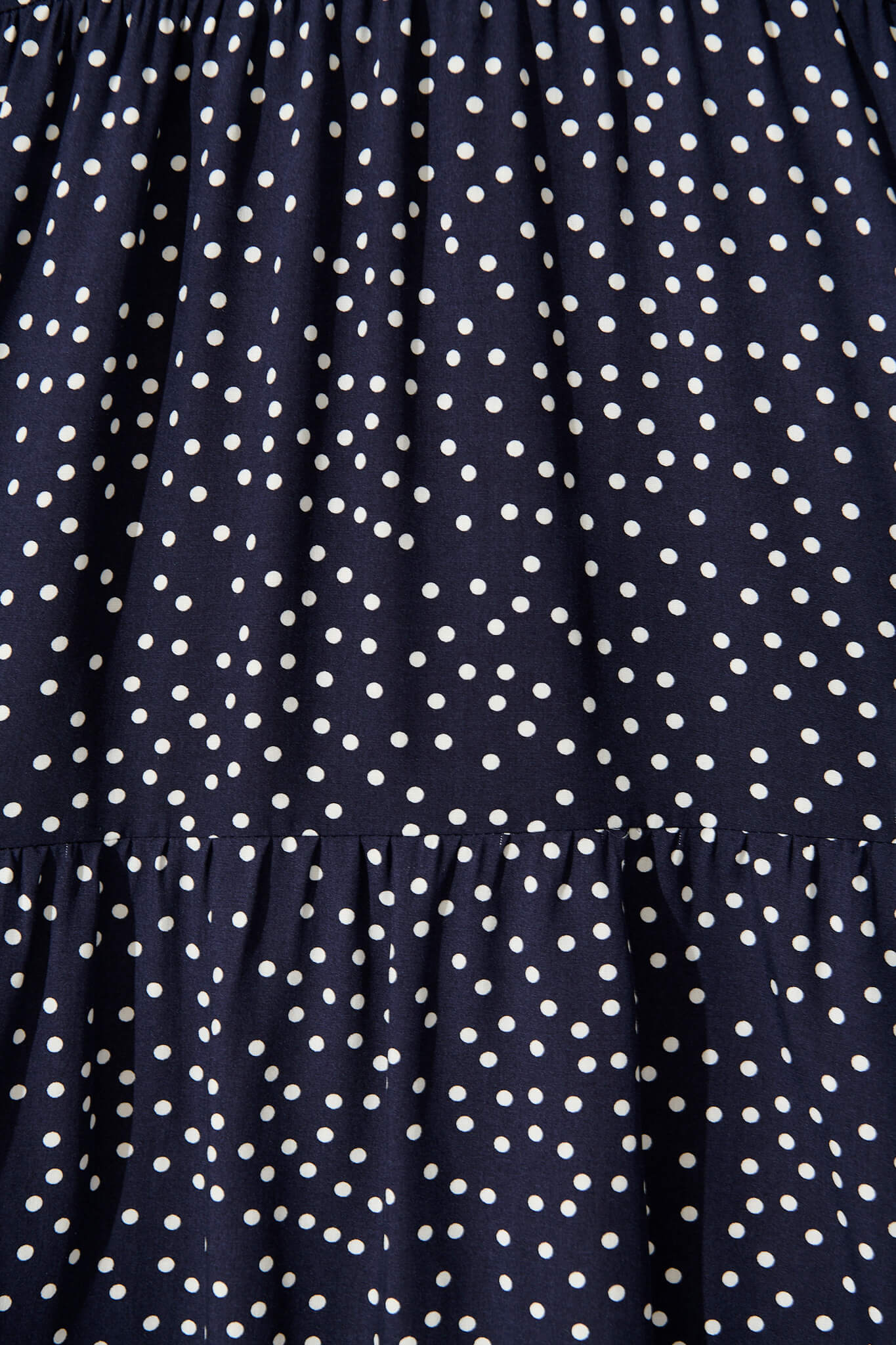 Neveen Smock Dress in Navy with White Spots