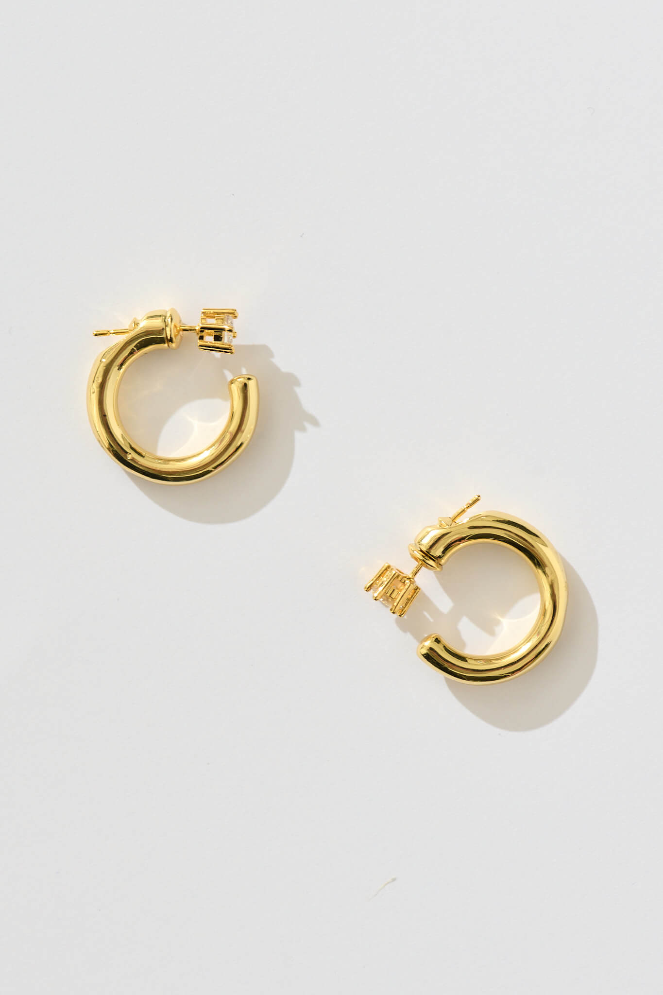 Kay Hoop Ear Jackets in Gold