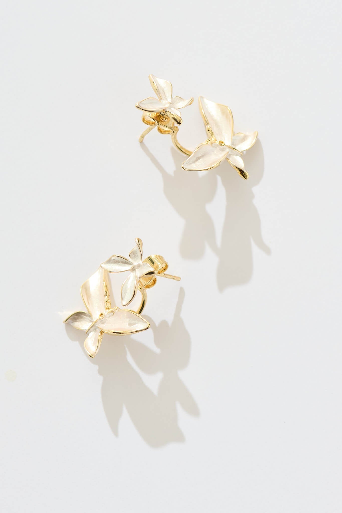 Ziva Ear Jacket in Pearlescent Butterflies