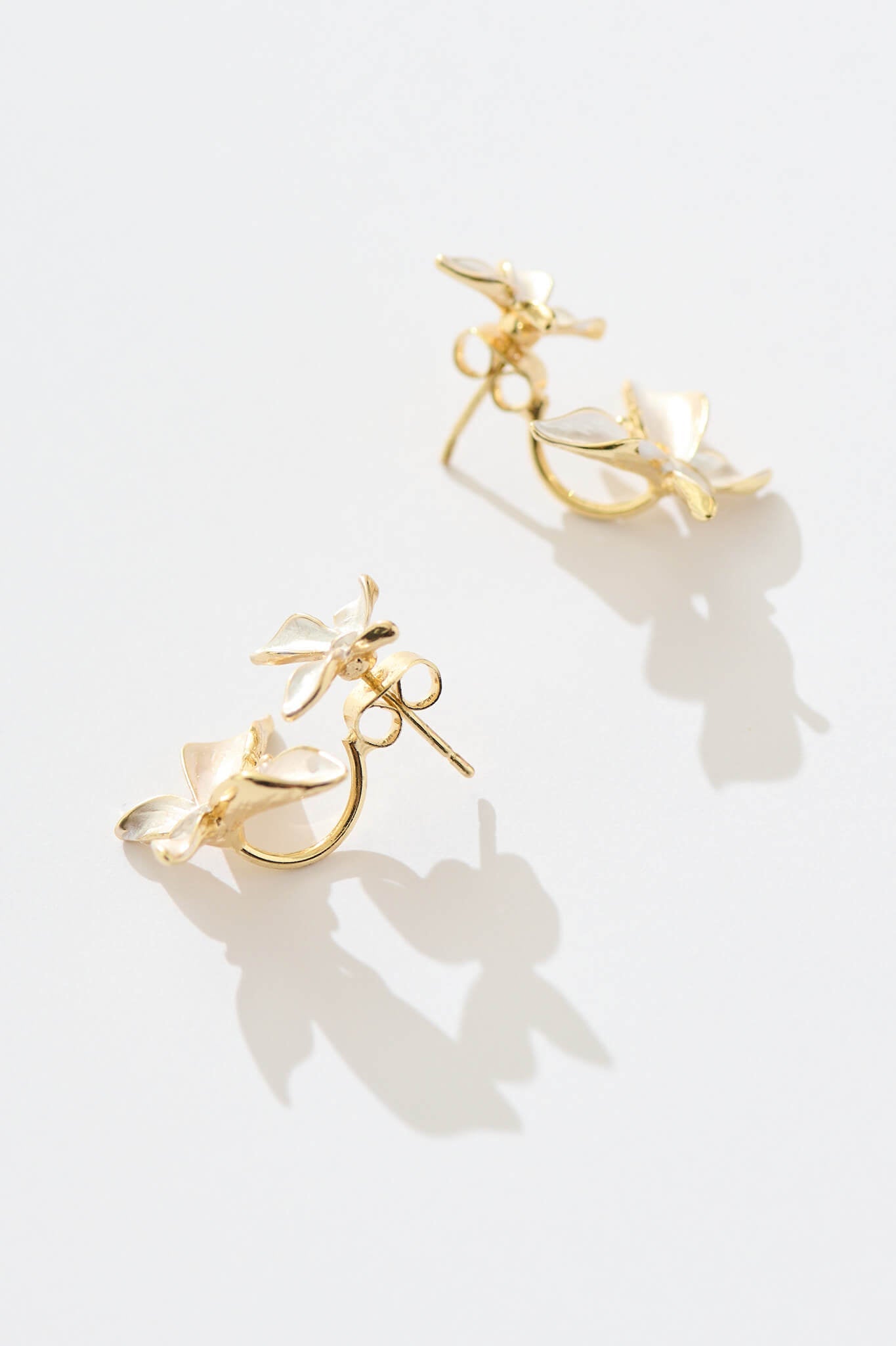 Ziva Ear Jacket in Pearlescent Butterflies