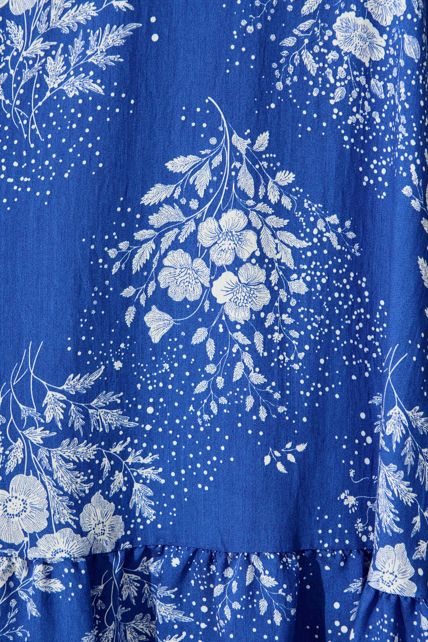 Amorina Sundress in Blue with White Floral