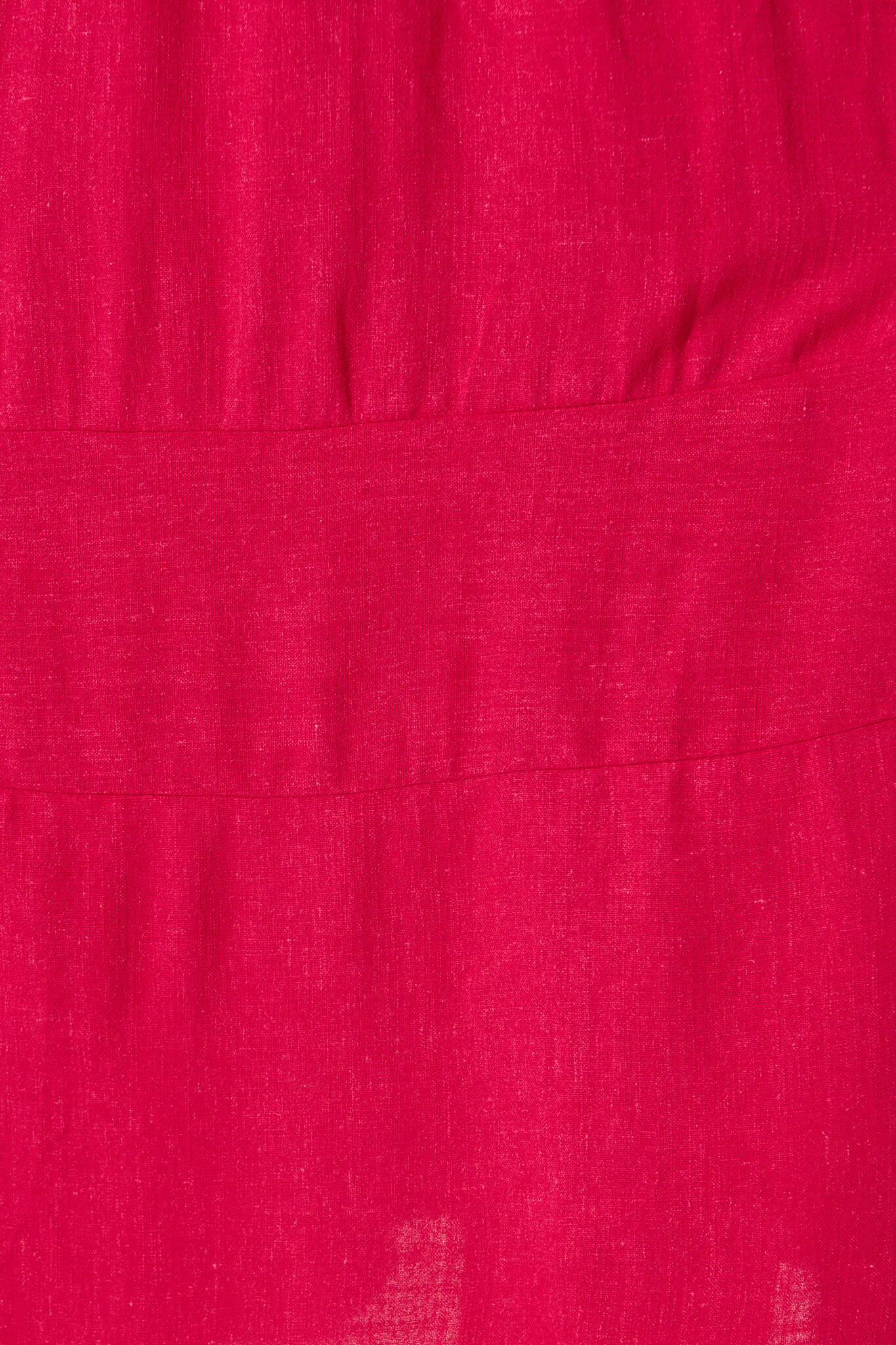 Mary Midi Dress In Fuchsia Linen Blend