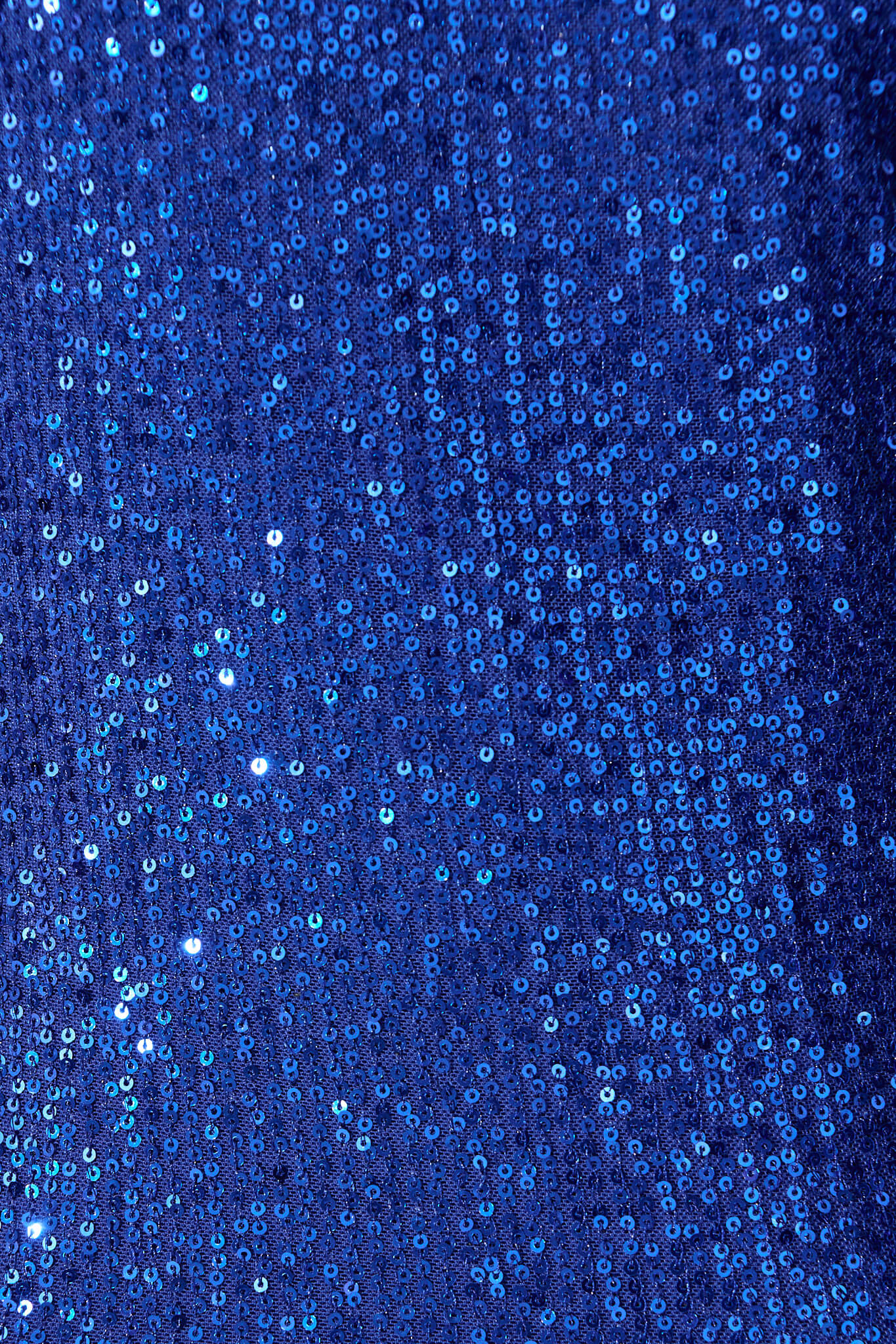 Liana Off Shoulder Top in Cobalt Blue Sequin