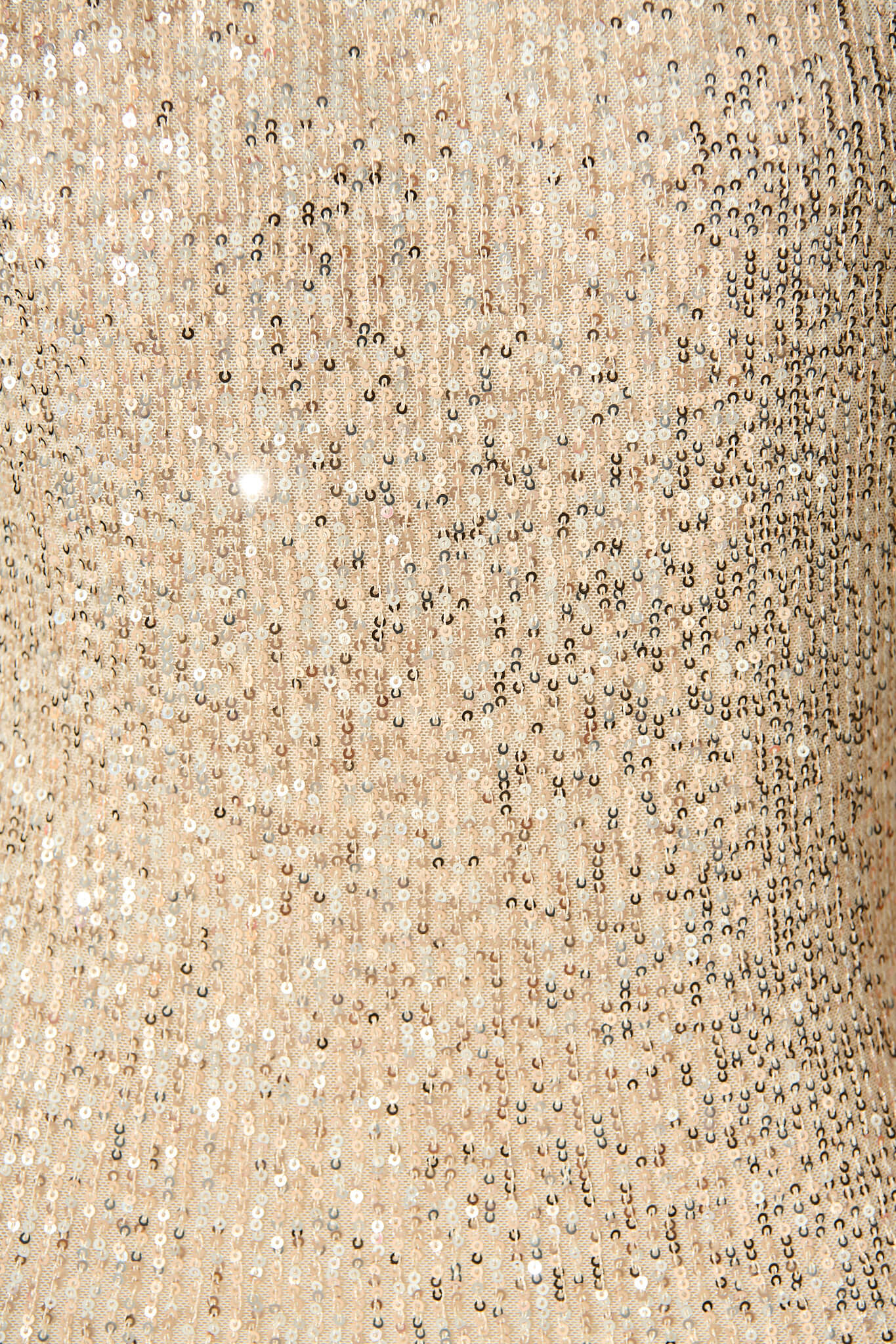 Liana Off Shoulder Top In Rose Gold Sequin