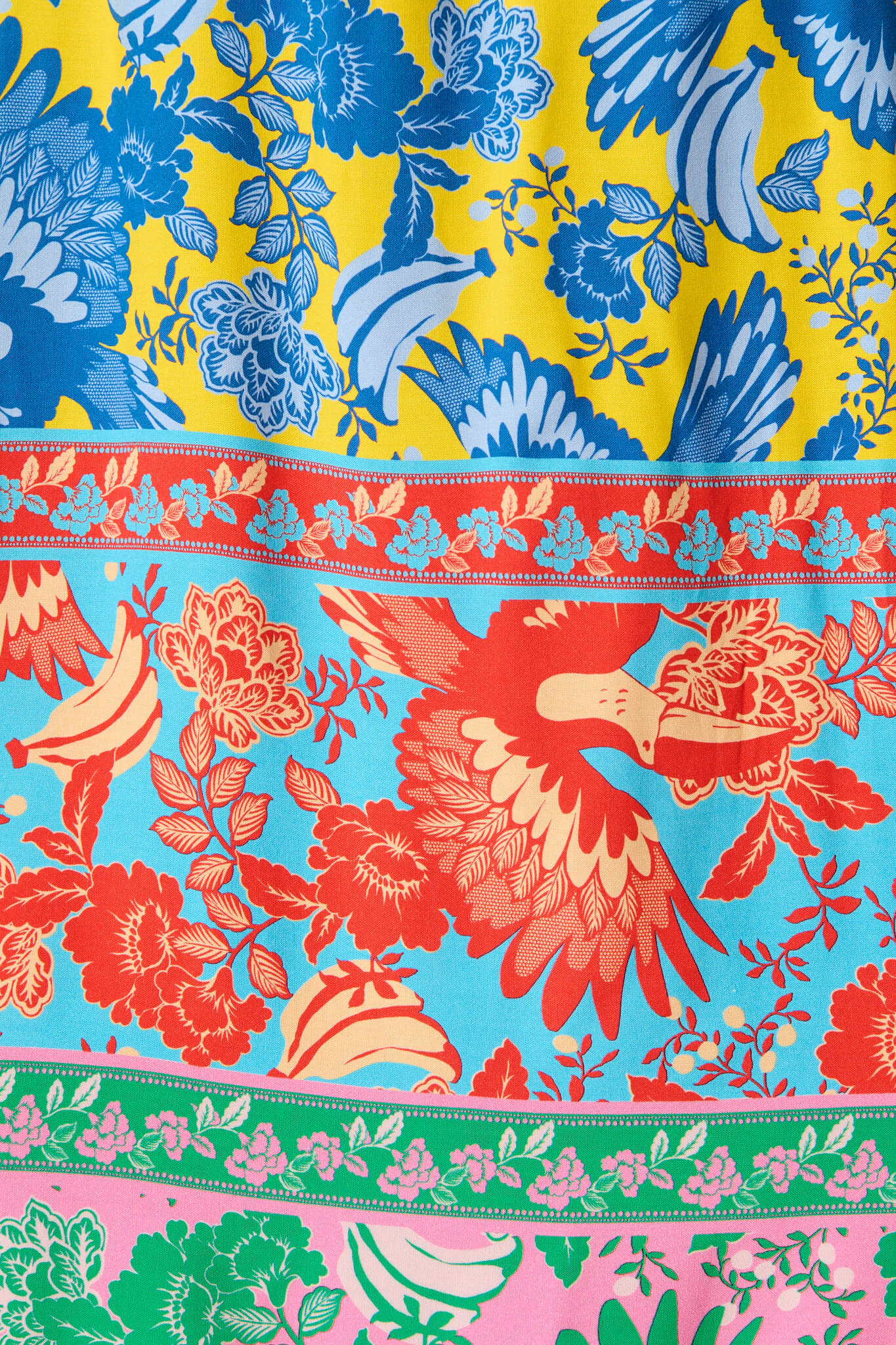 Merida Dress in Multi Tropical Print