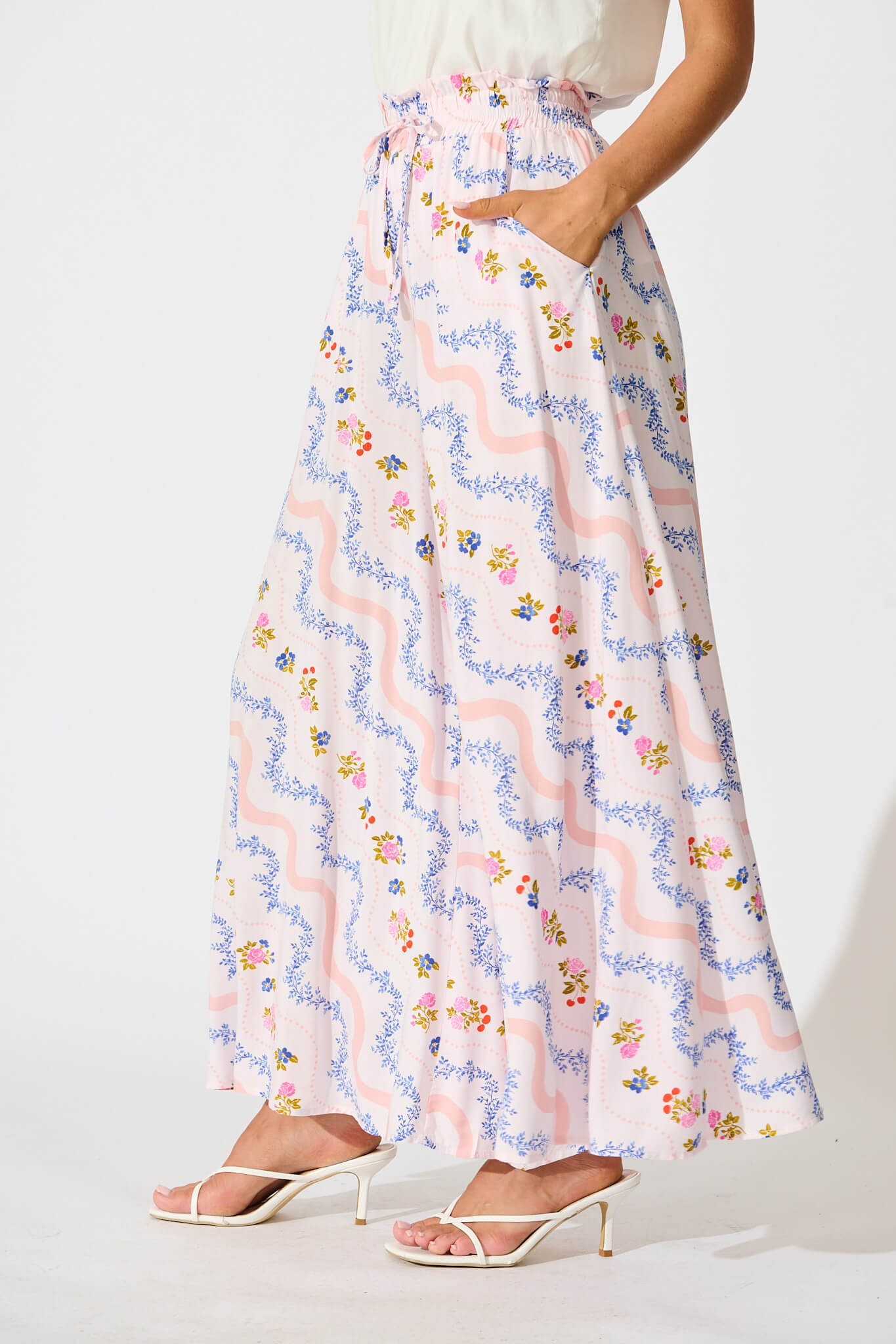 Mariah Pant in Pink Multi Floral