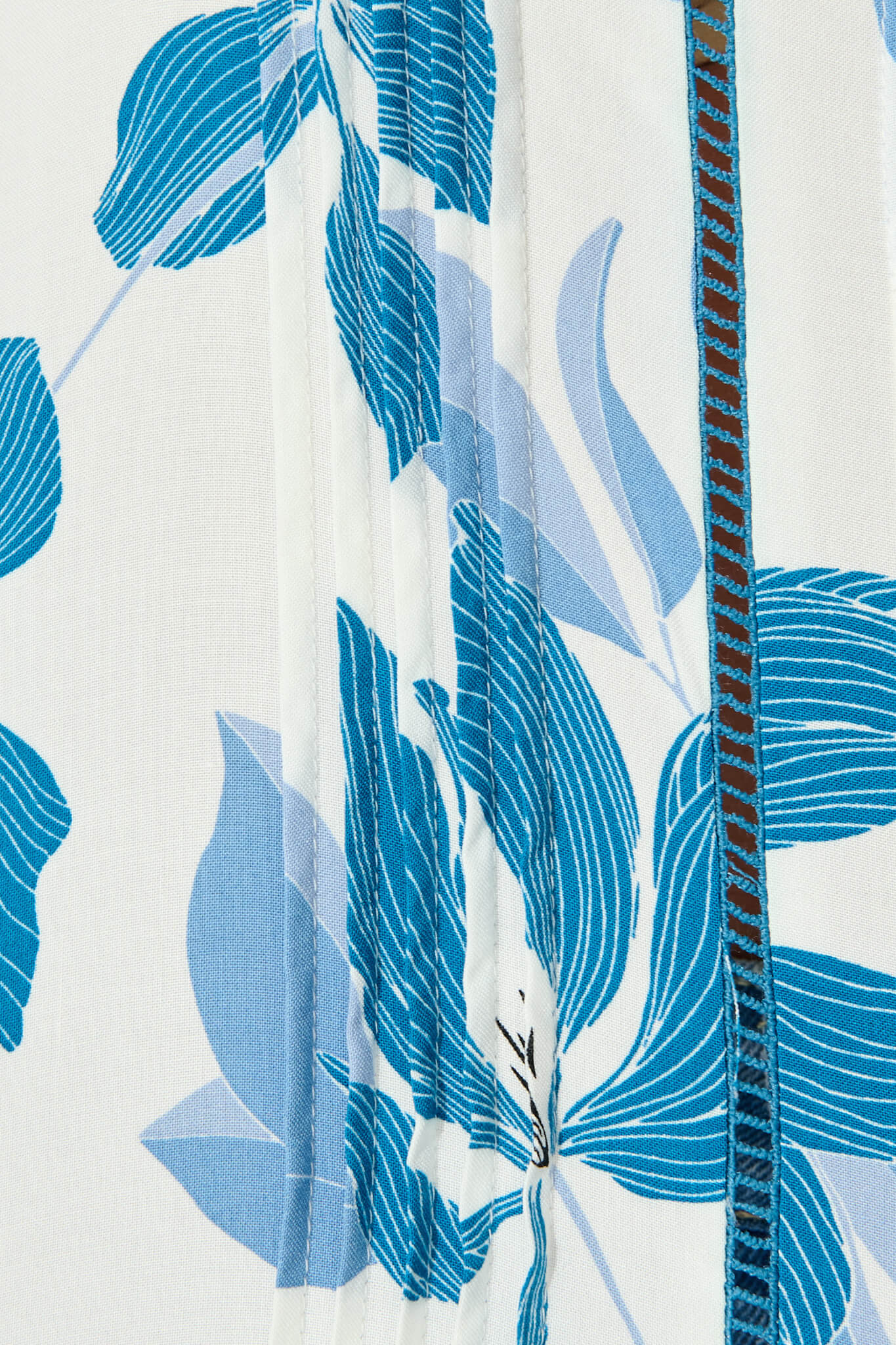 Azala Cami Top In White with Blue Floral