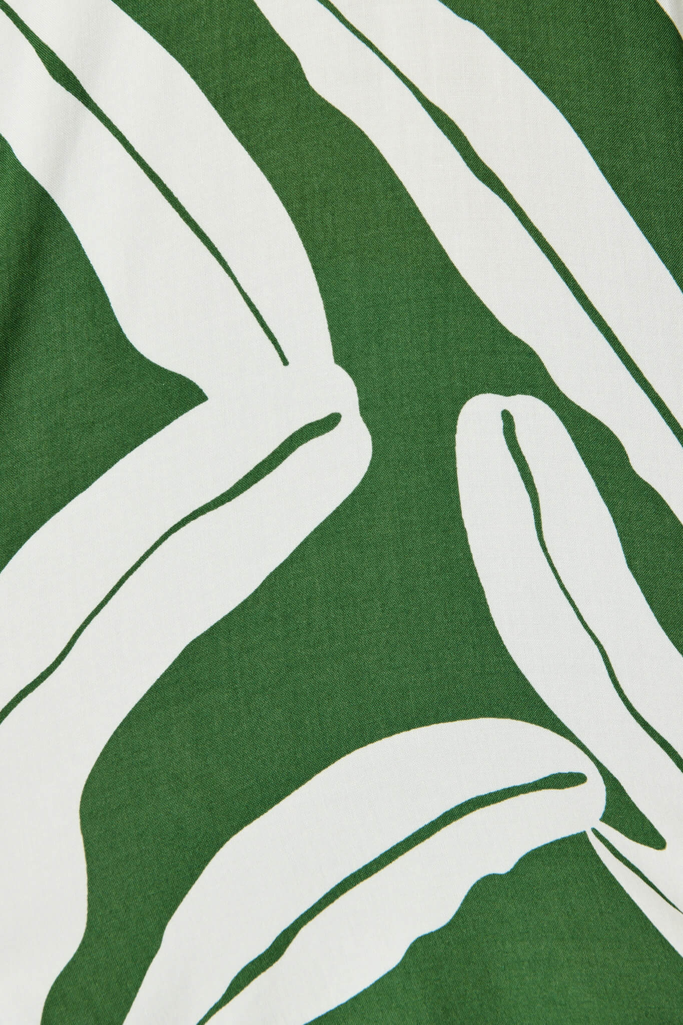 Adila Shirt in Green with White Leaf