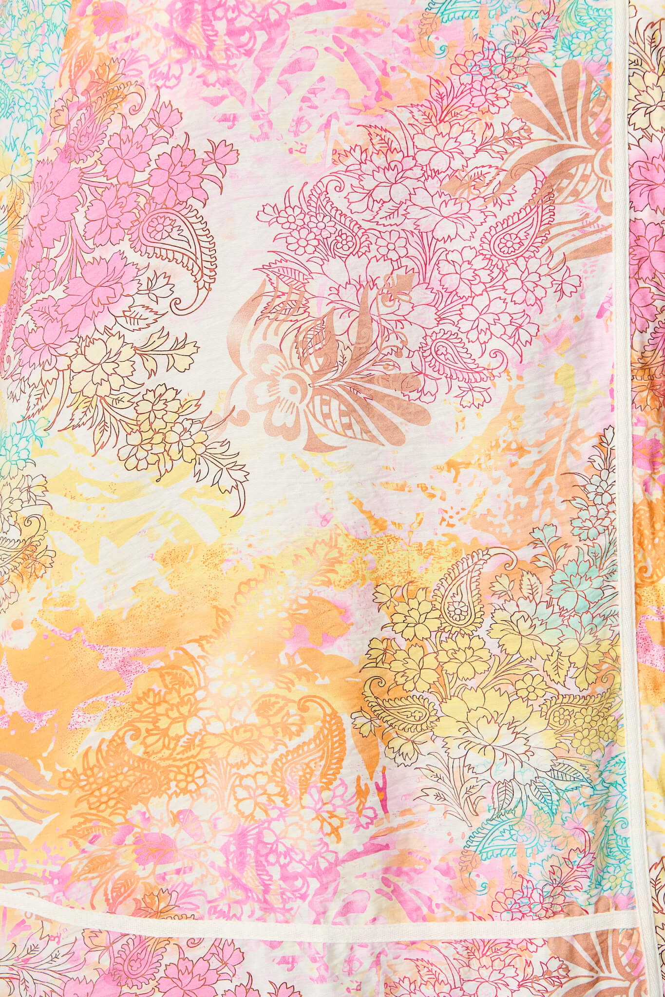 Alhambra Midi Dress in Pastel Watercolour