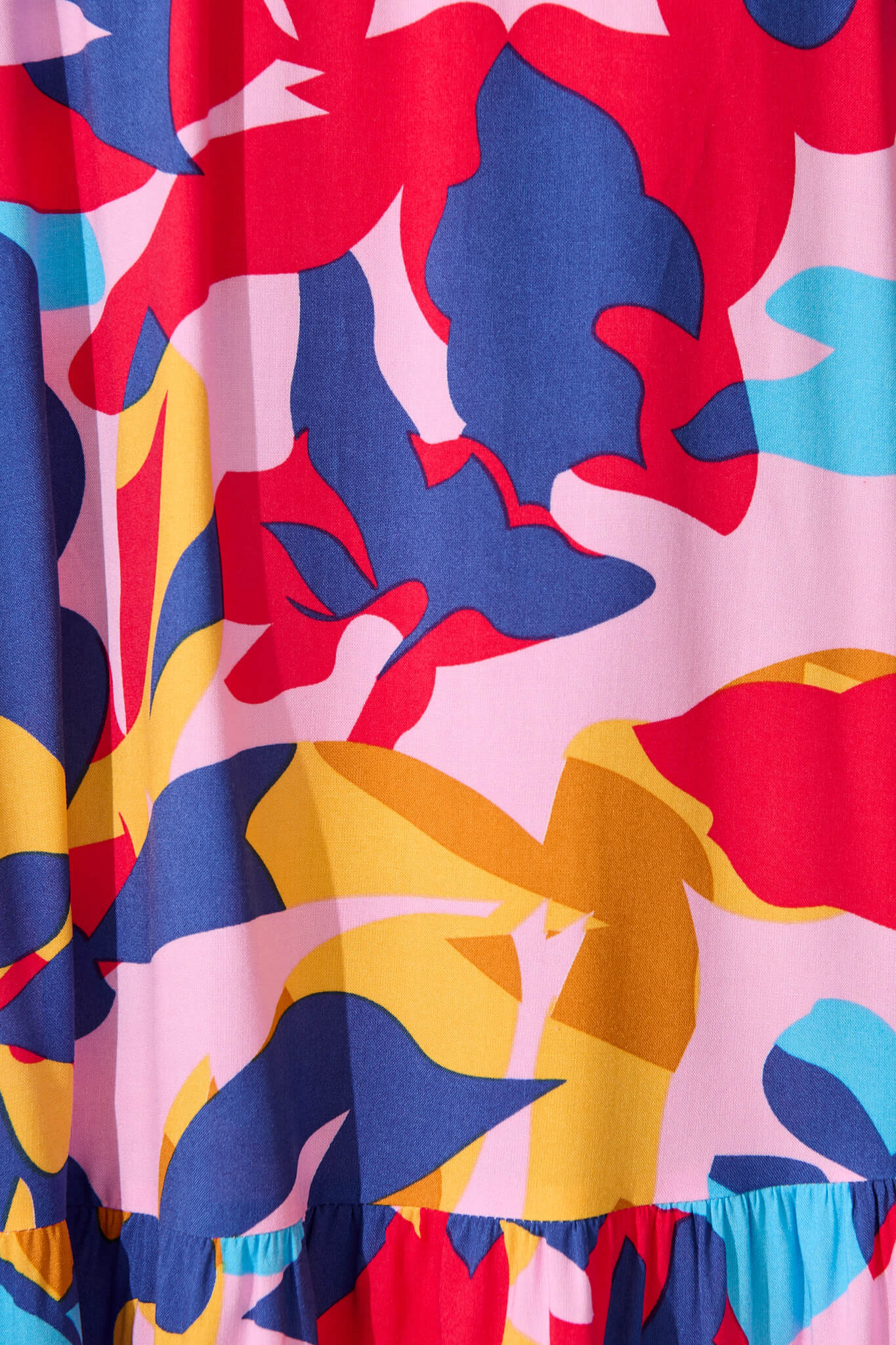 Bilboa Maxi Skirt in Bright Multi Leaf Print