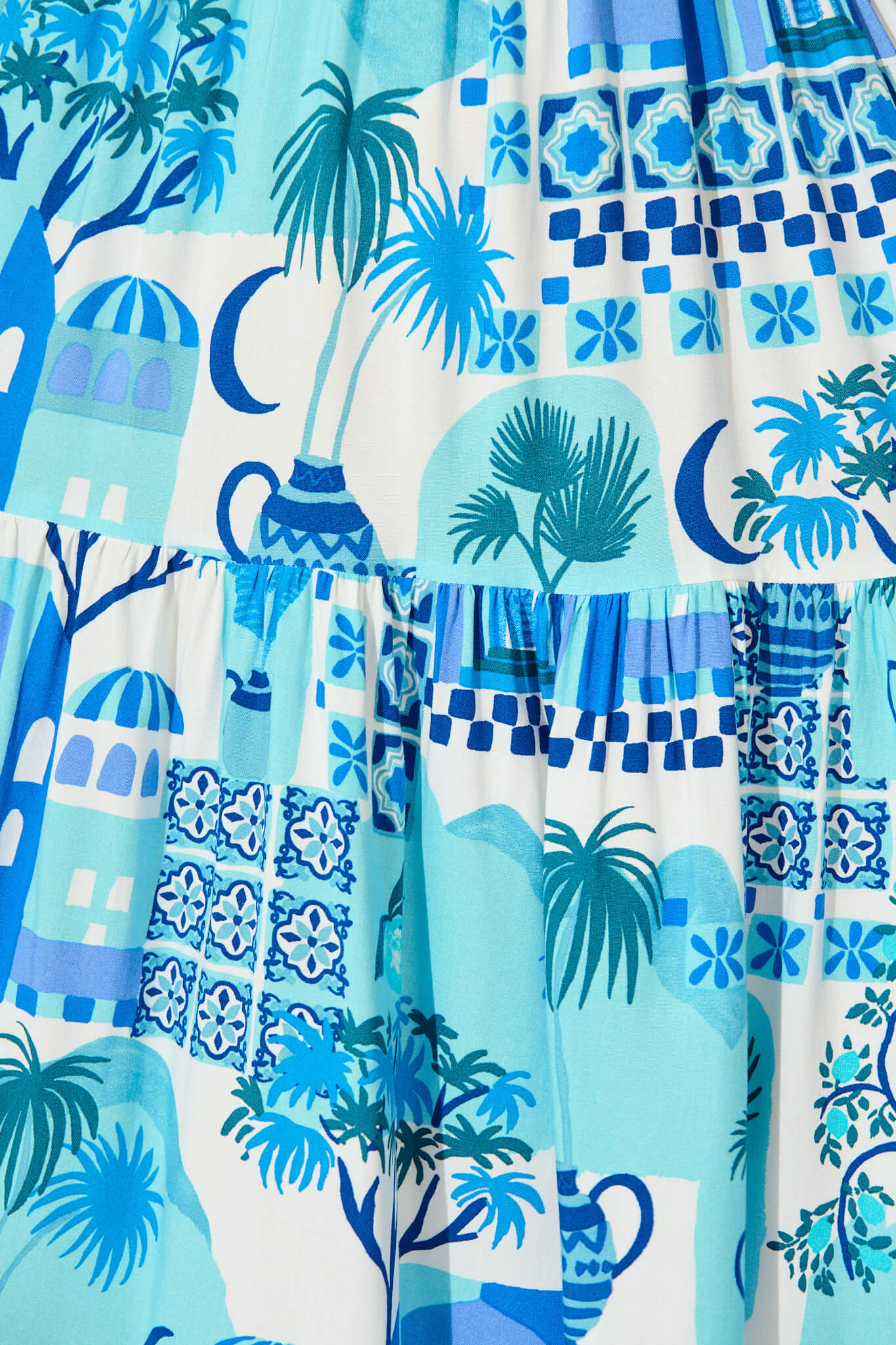 Beguile Dress in Blue Multi