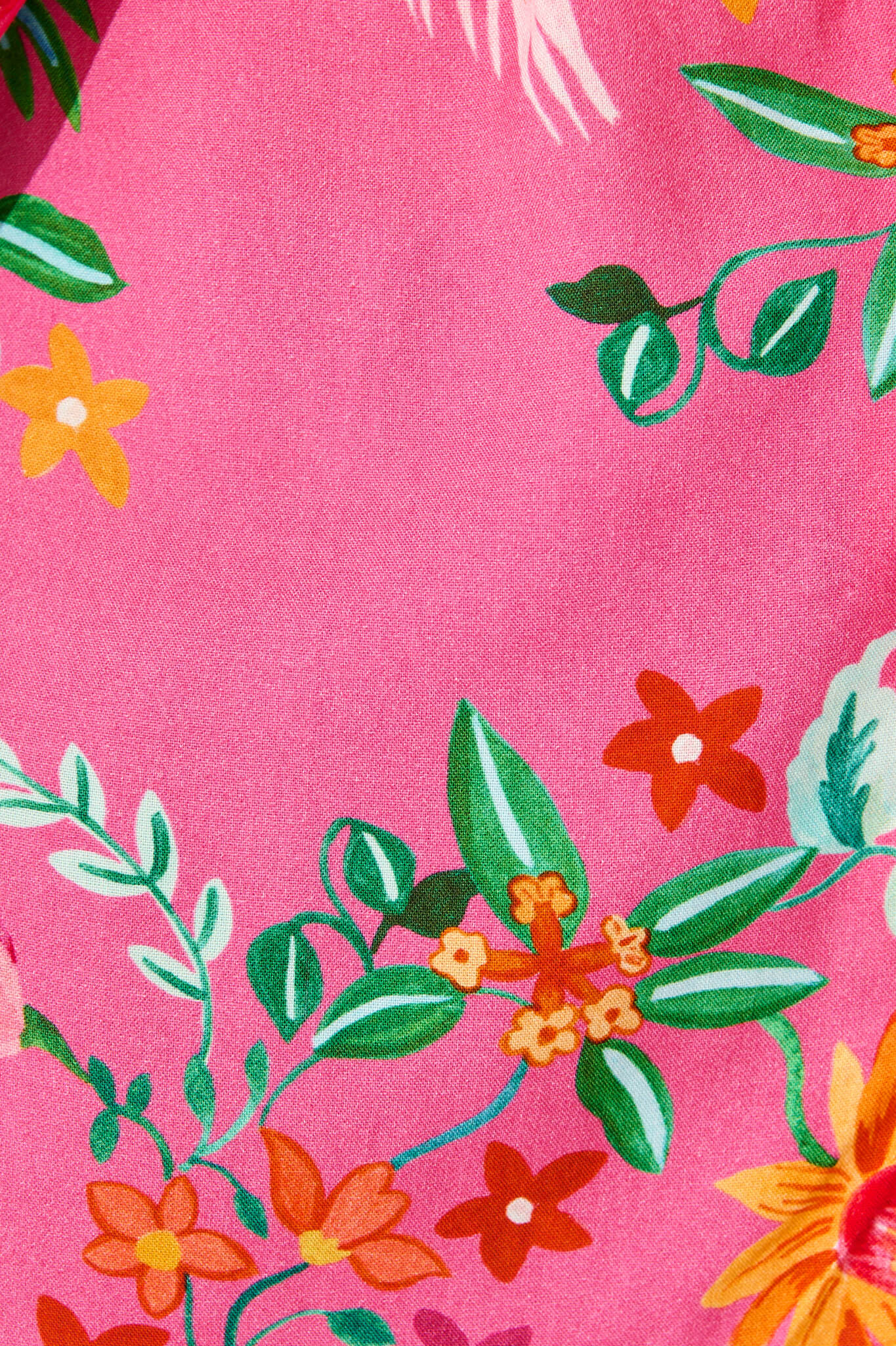 Andie Top in Pink Tropical Print