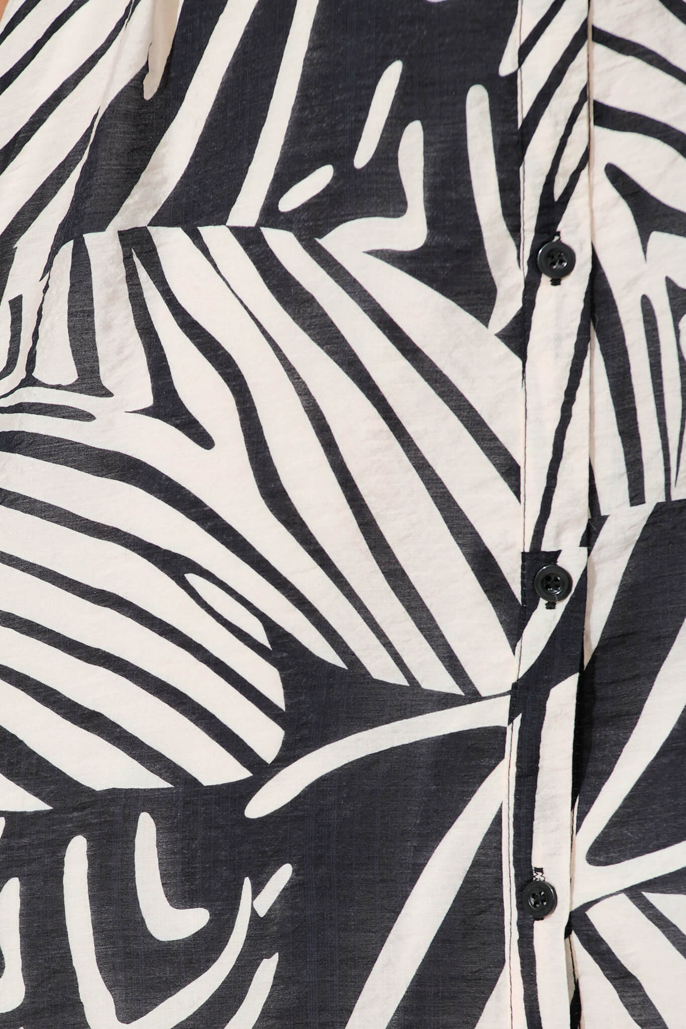 Holly Shirt Dress in Black with White Print