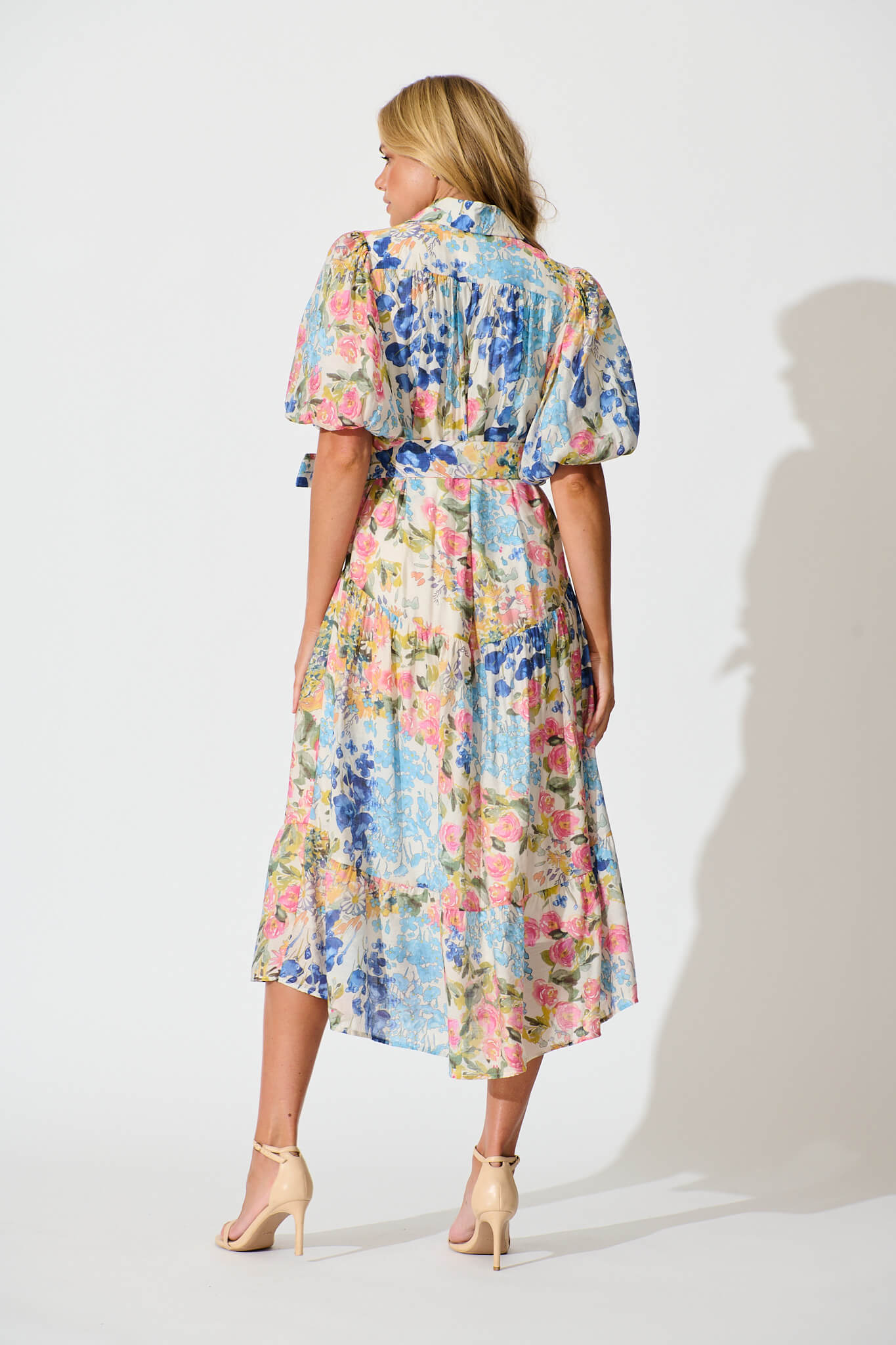 Rosina Maxi Shirt Dress in Vintage Floral Print