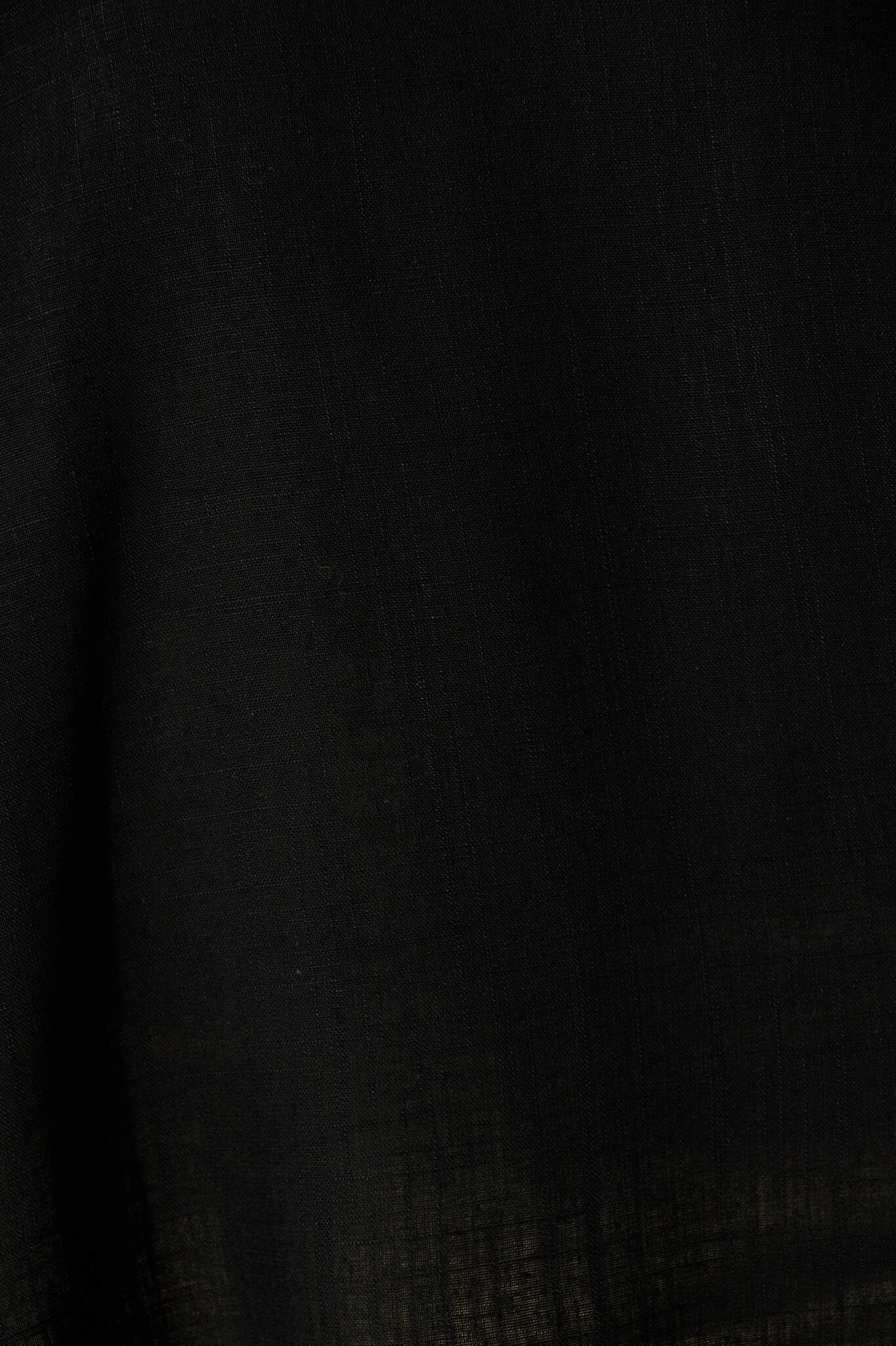 Jasper Top In Black Linen Blend