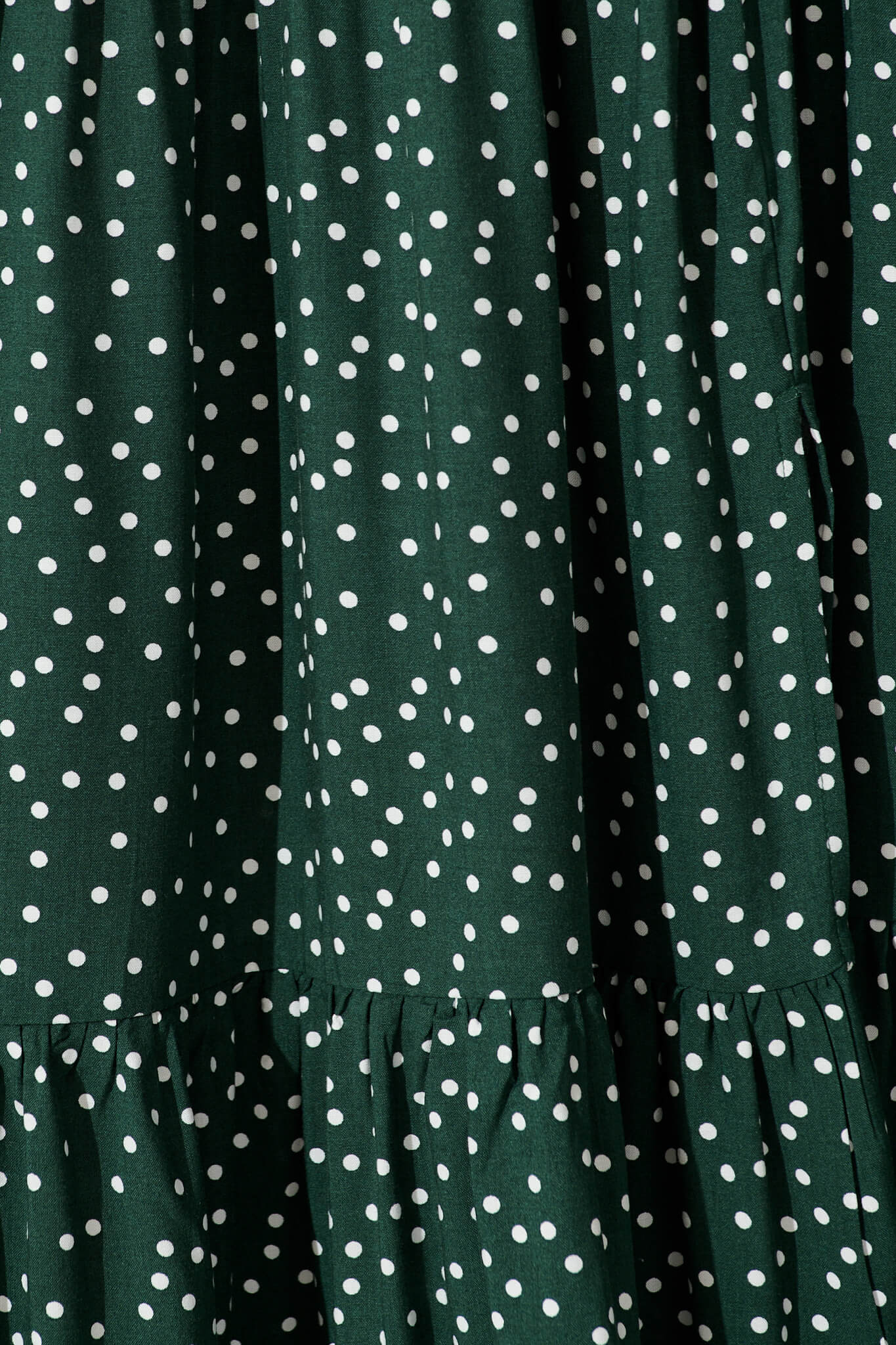 Violet Maxi Dress In Emerald With White Spot