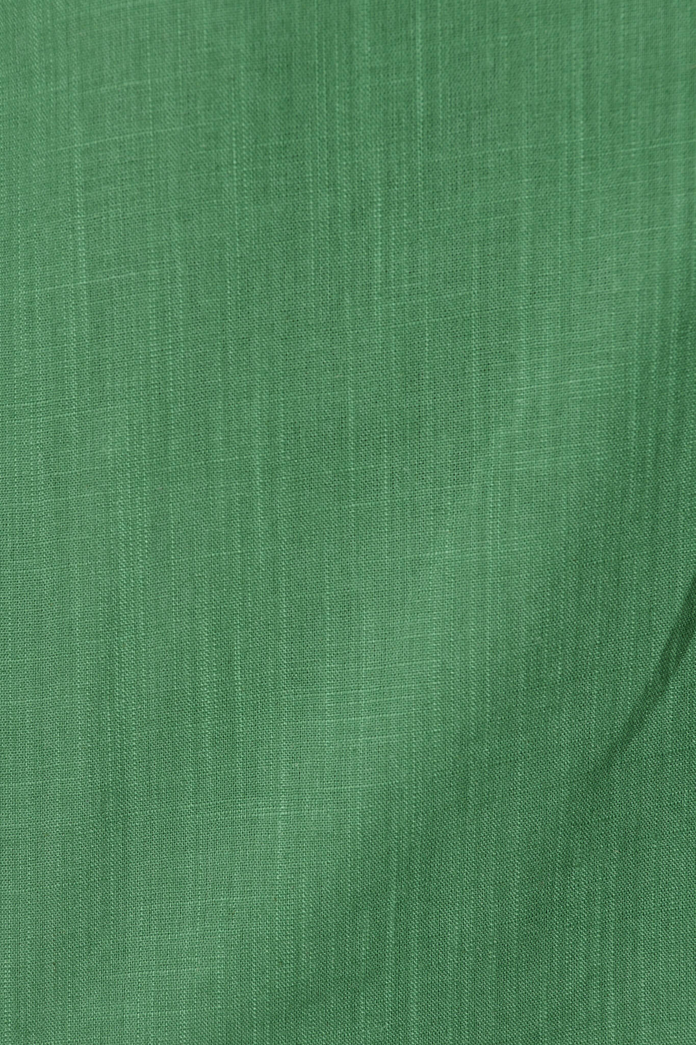 Melanie Top in Green Cotton Linen Blend
