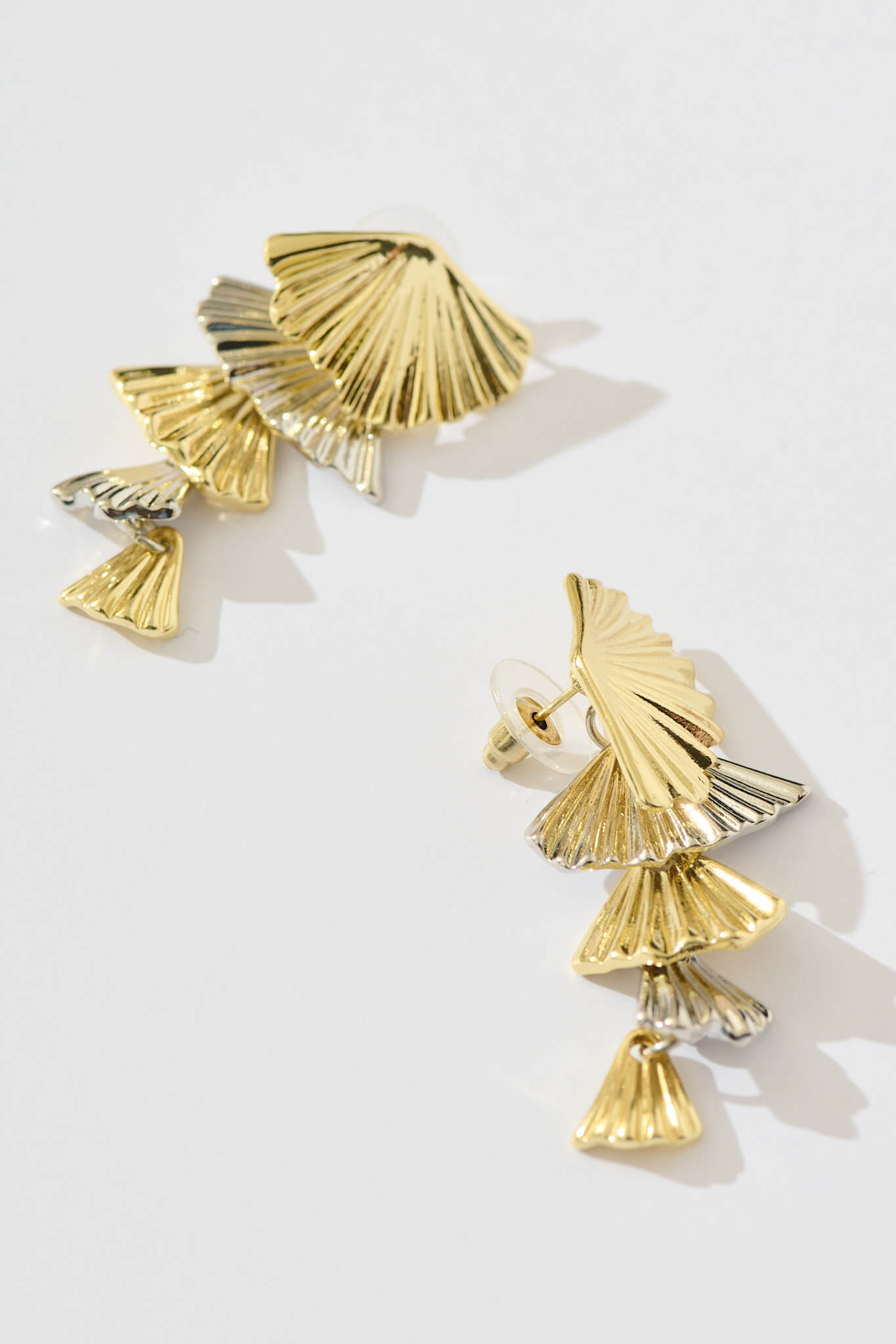 Benson Drop Earrings in Gold and Silver