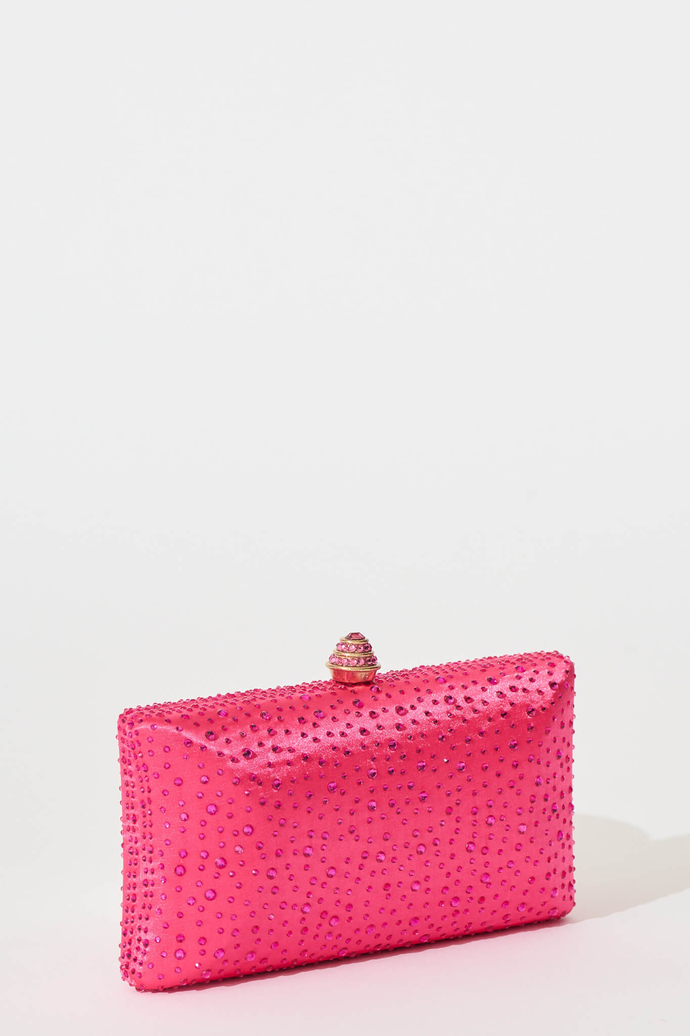 Sonia Clutch Bag in Pink Diamante