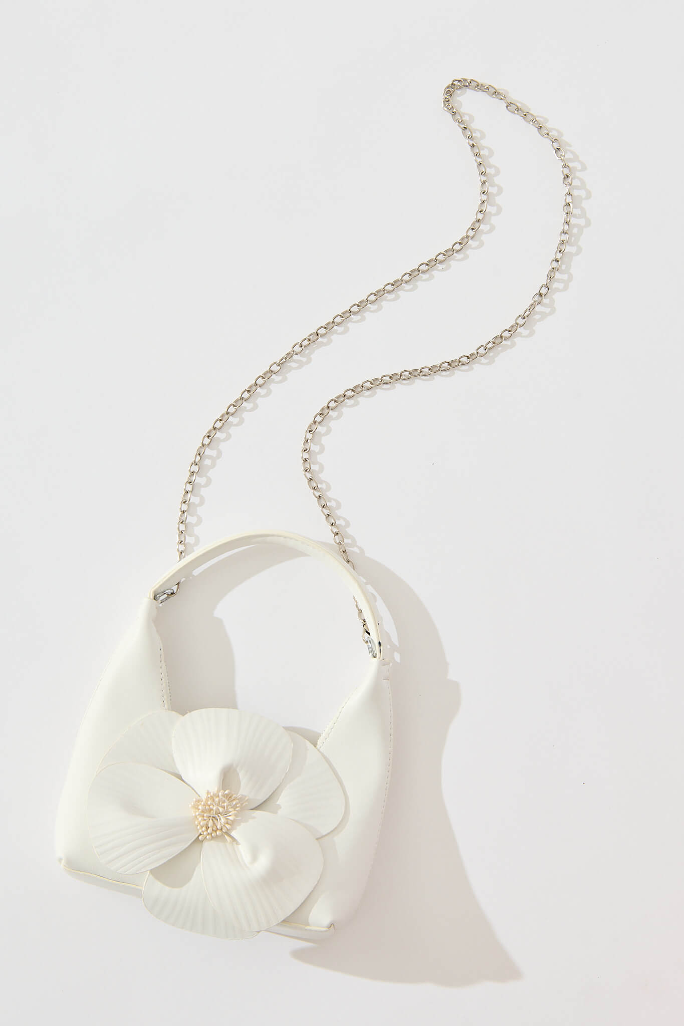 Teresa Flower Bag in White