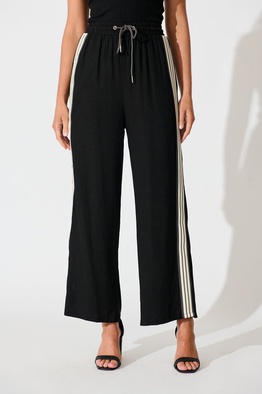 Sweet Escape Pant in Black Linen Blend