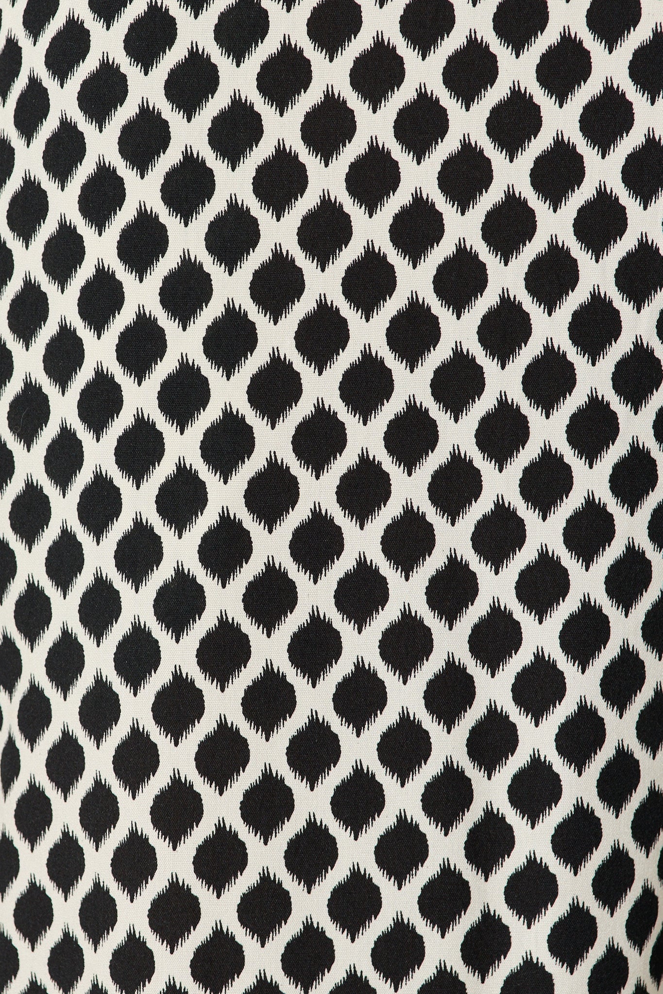 Sisha Pant in Black and Cream Geometric Print