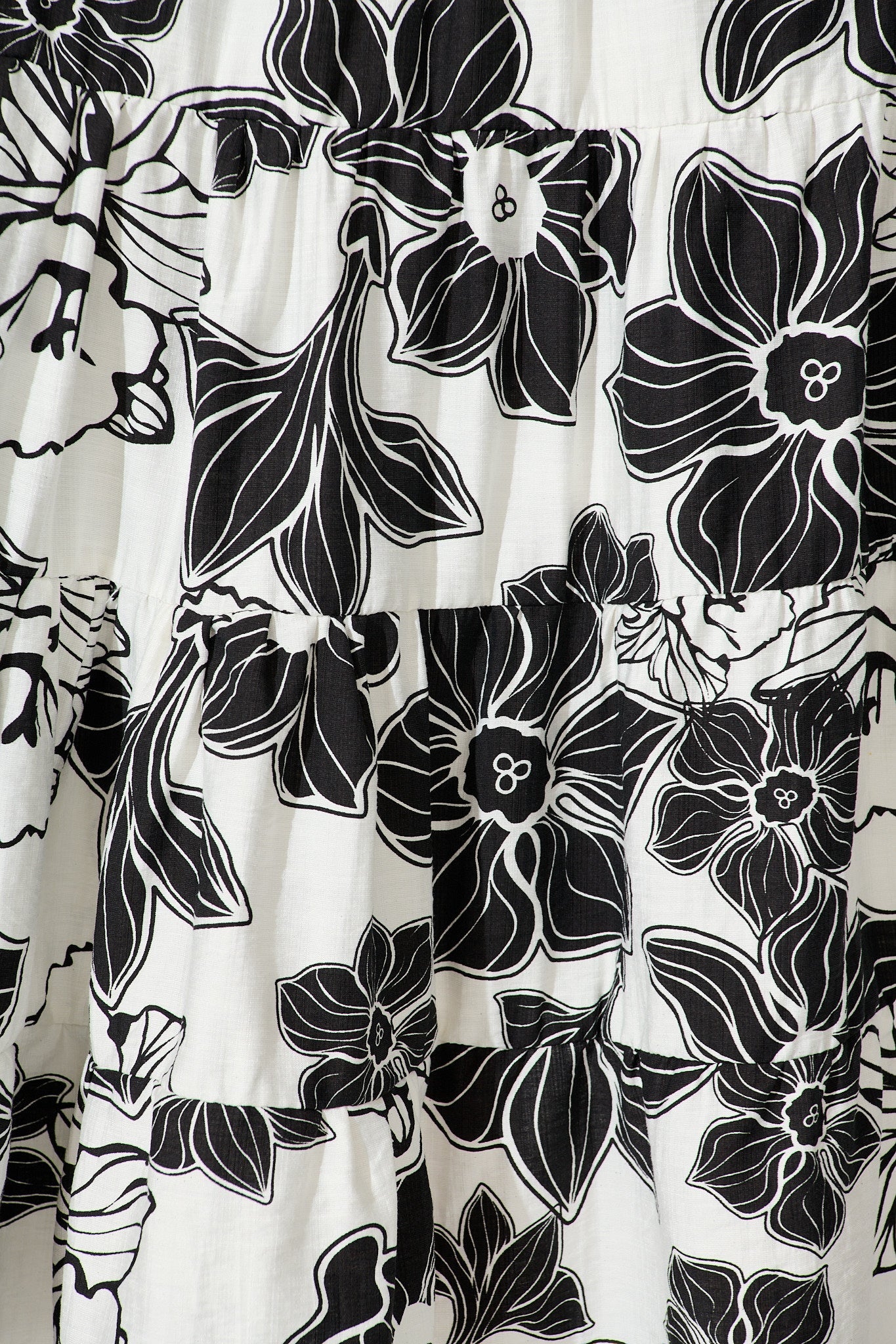 Sabrina Maxi Shirt Dress In Black Floral