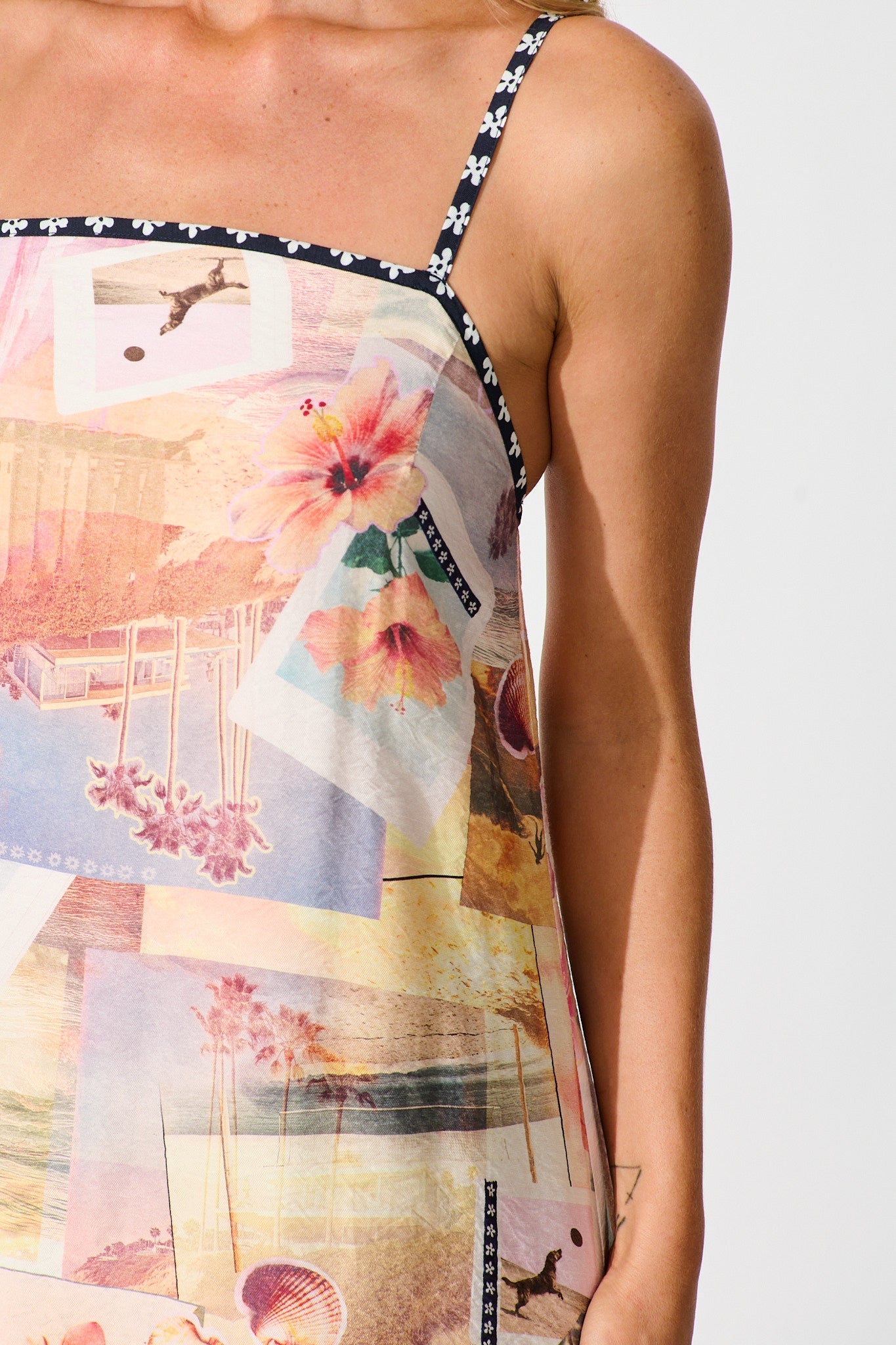 Post Cards From Palm Springs Maxi Sundress in Multi Print