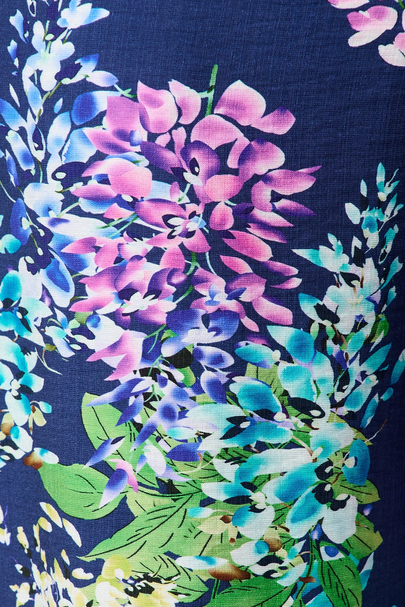 Aldridge Pant Navy Wisteria Print