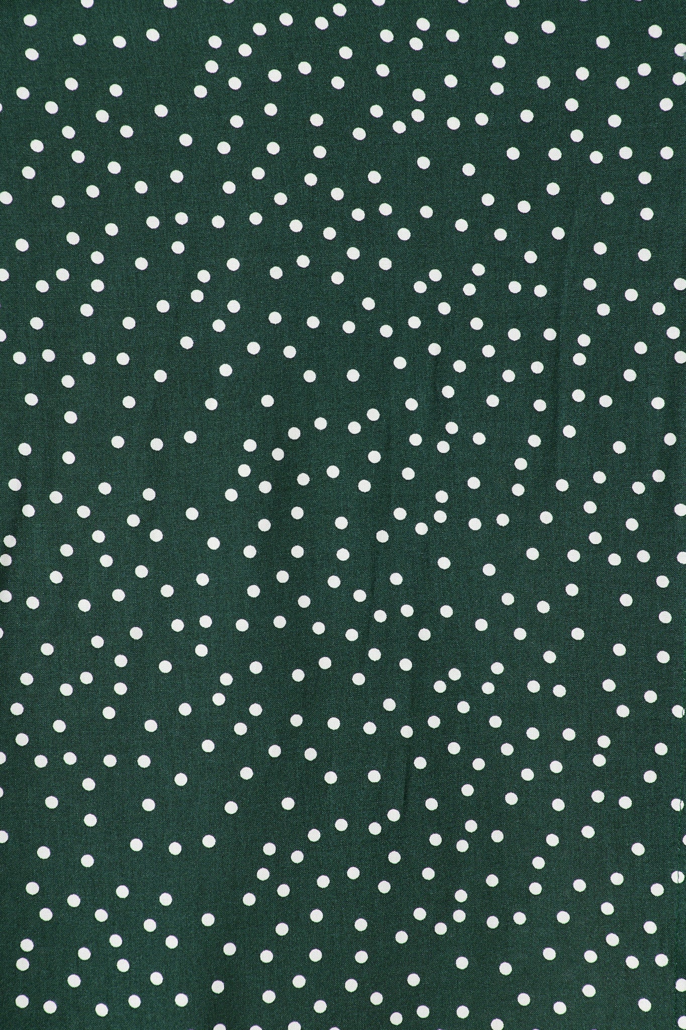 Melody Midi Dress In Emerald With White Spot