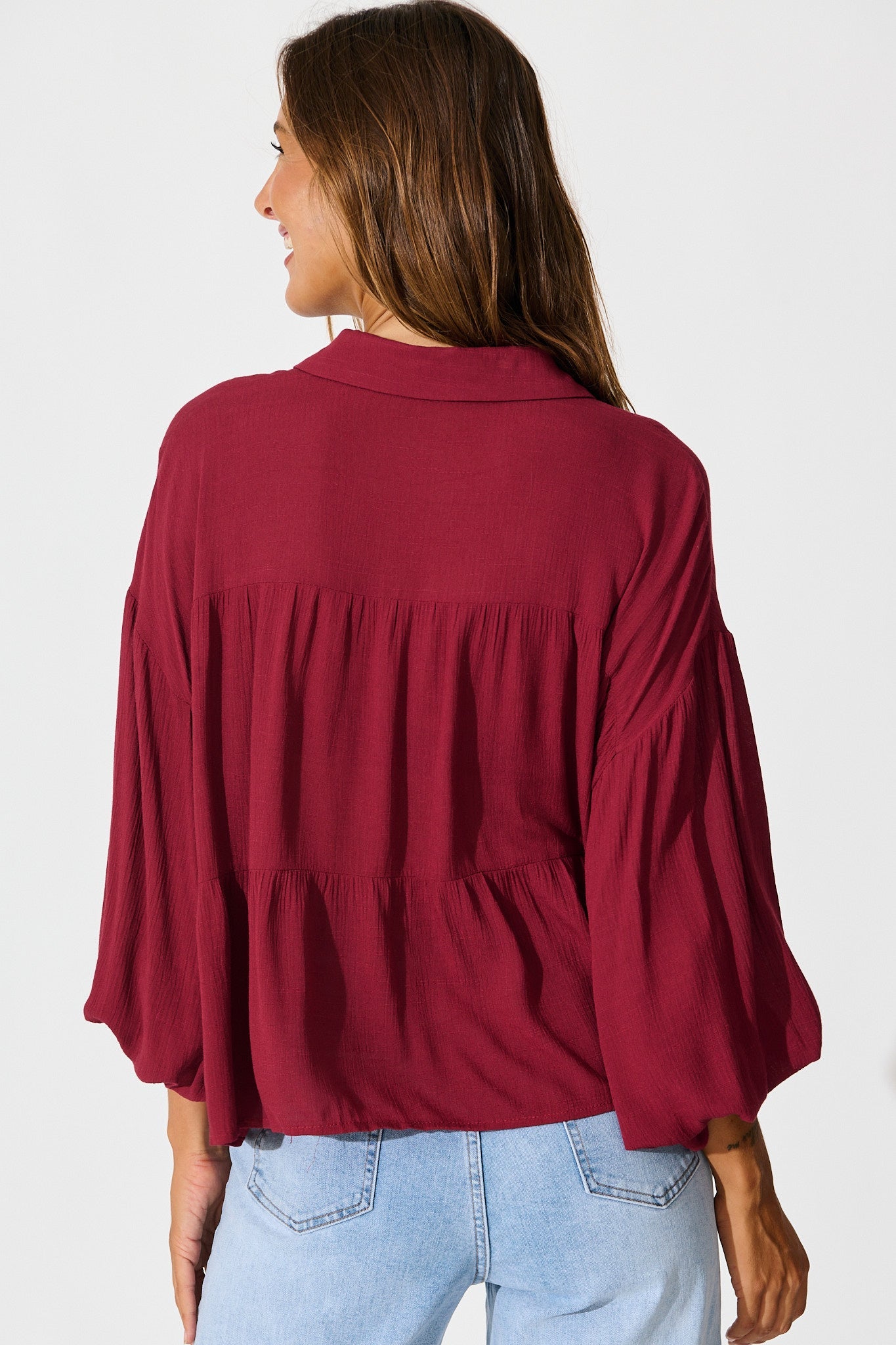 Luella Shirt in Wine
