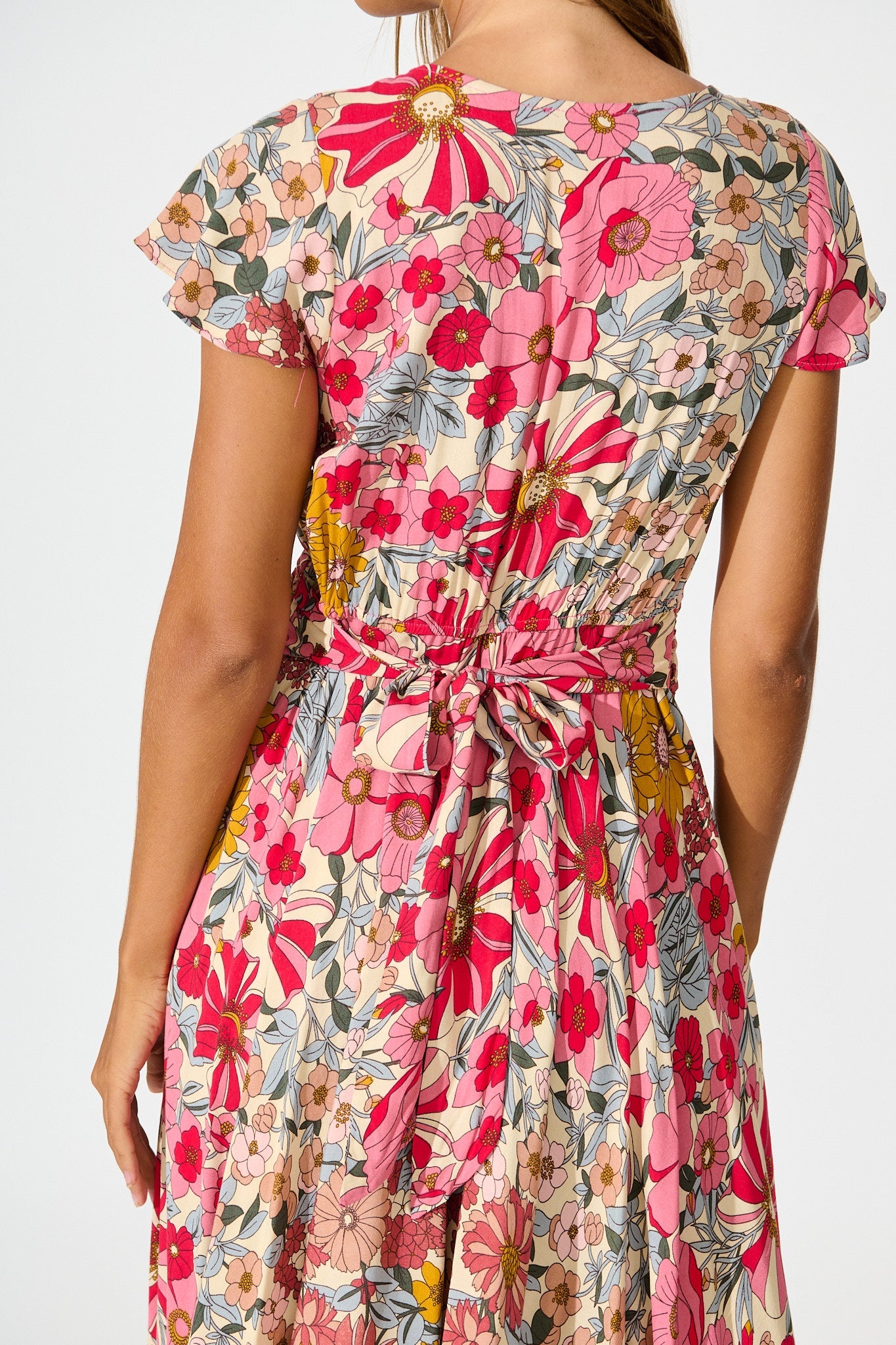 Nerissa Maxi Dress in Multi Floral