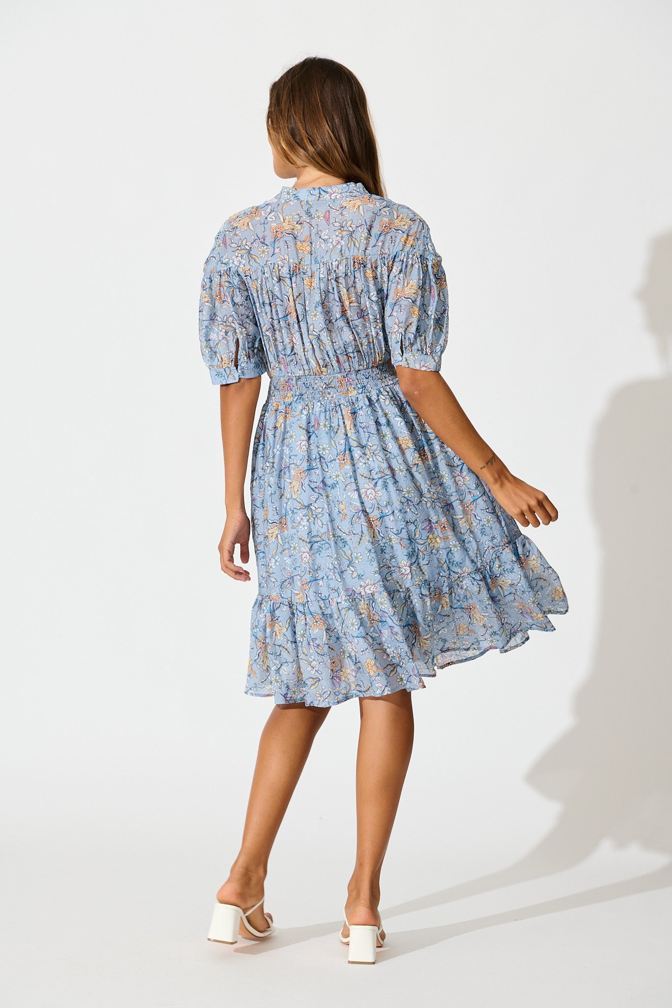 Addison Dress in Blue Multi