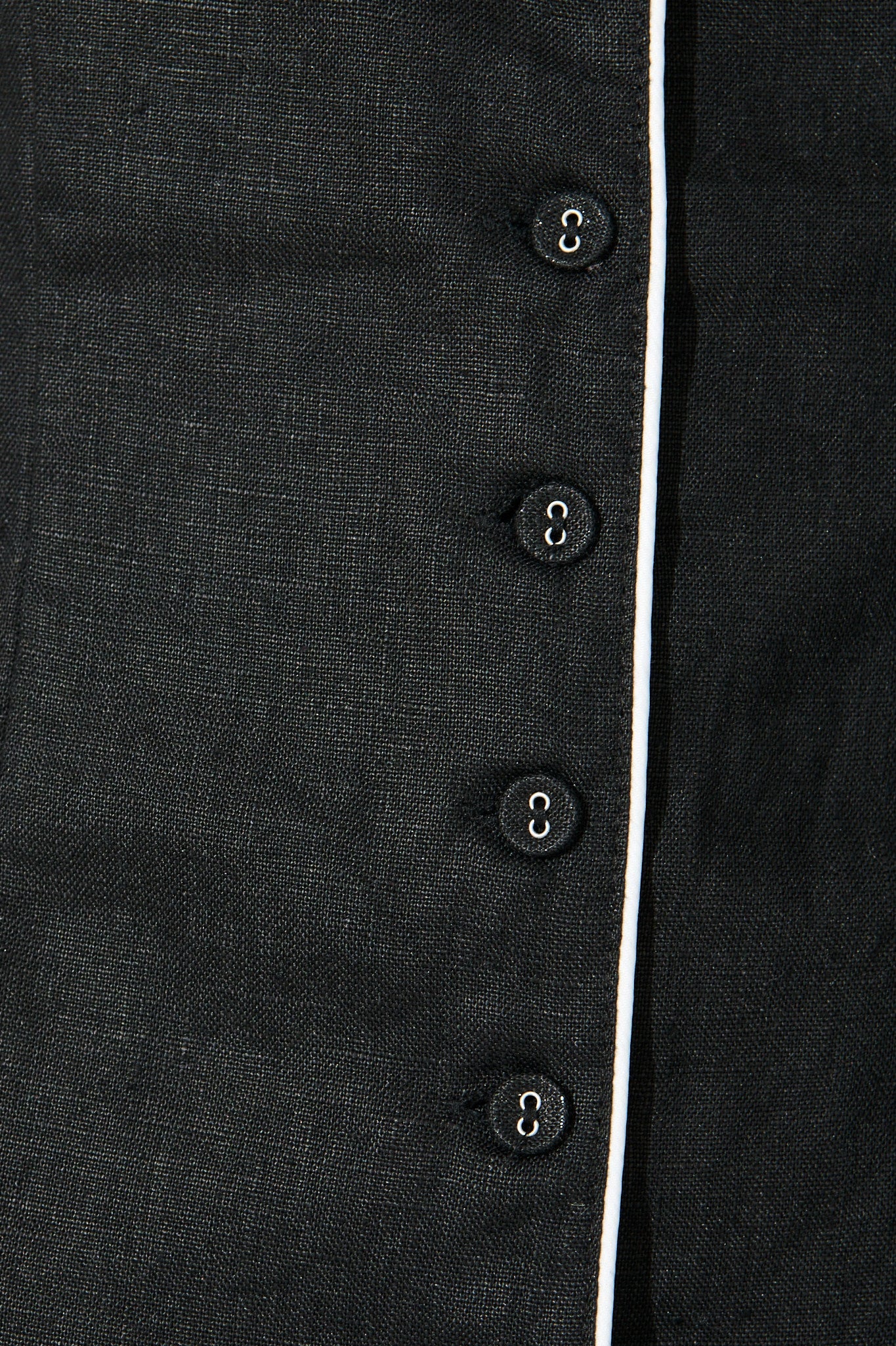 Allure Dress in Black Linen