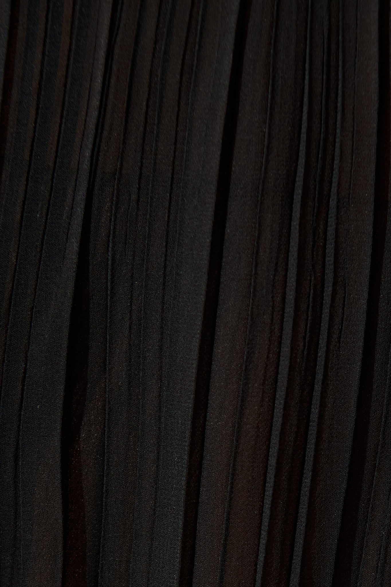 Vada Top in Black Pleated Chiffon